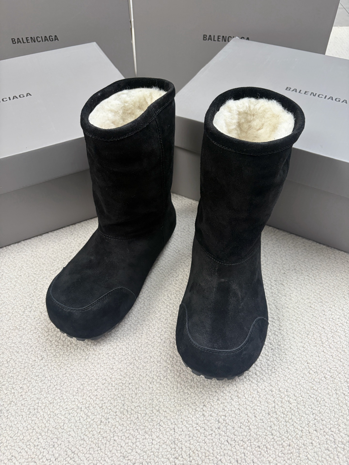 Balenciaga Snow Boots Cotton Shoes