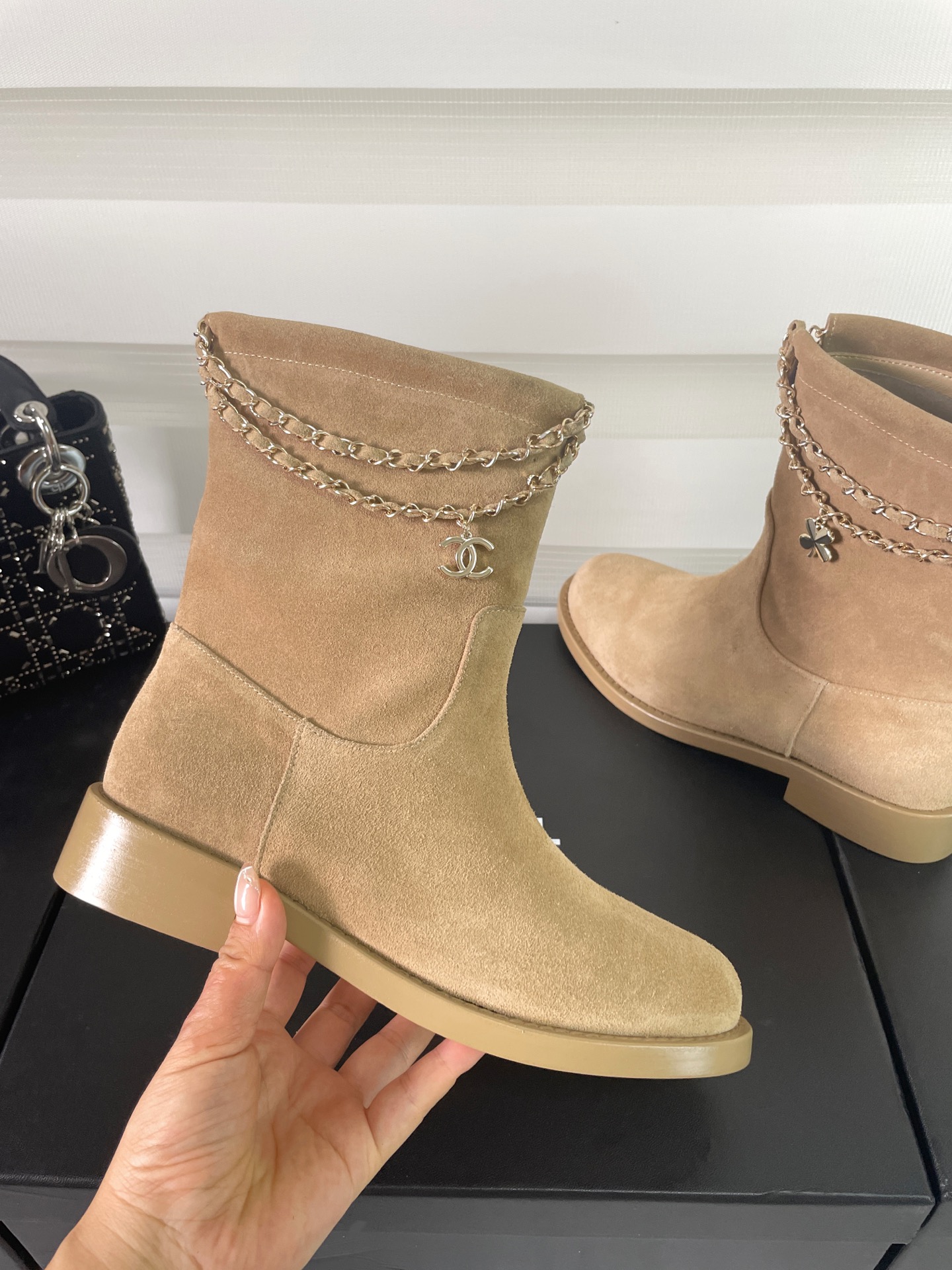 CHANEL autumn and winter new style chain boots
