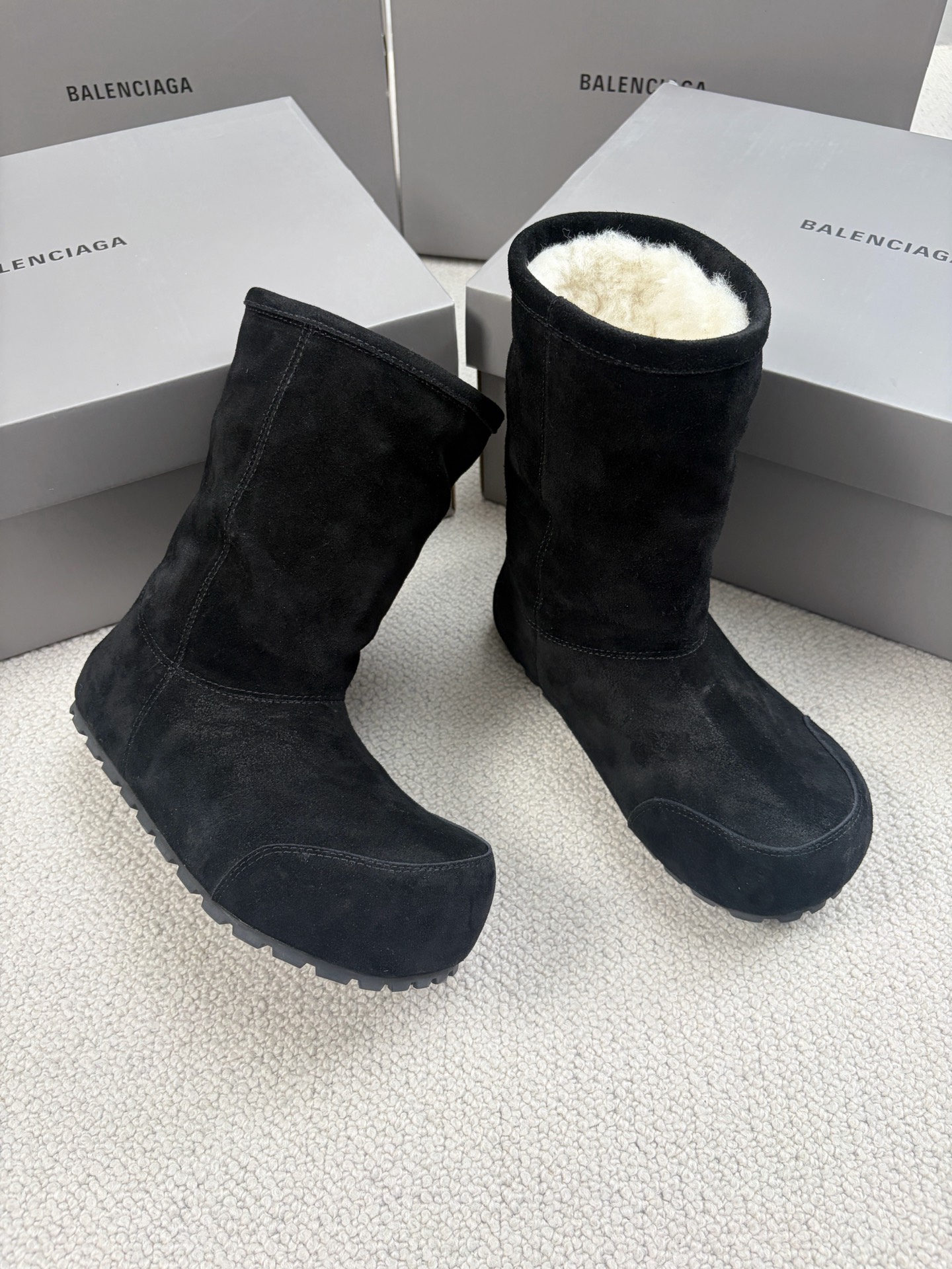 Balenciaga Snow Boots Cotton Shoes