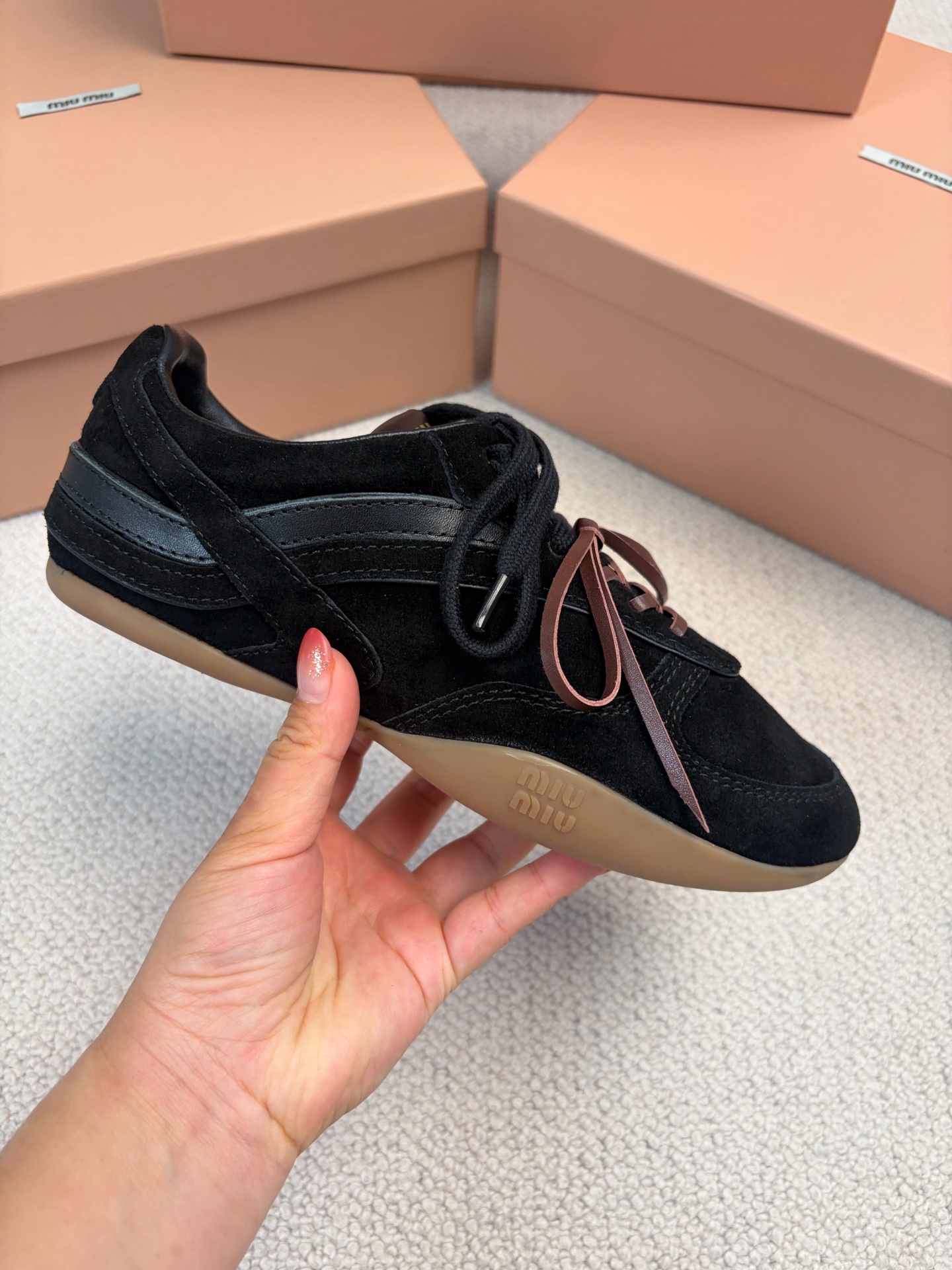 MiuMiu New Runway German Army Trainer Casual Shoes