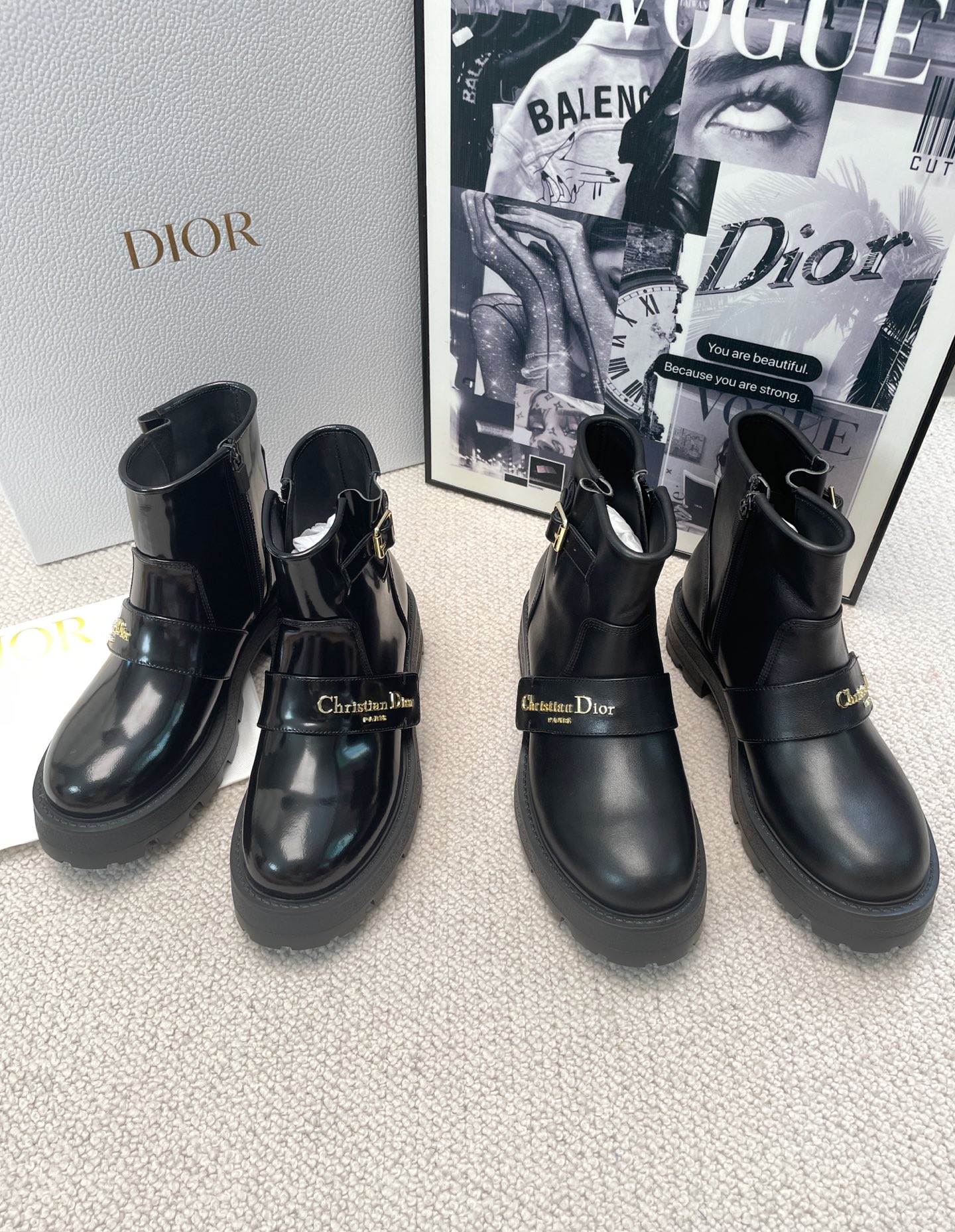 Dior Brogue Mid-calf Boots
