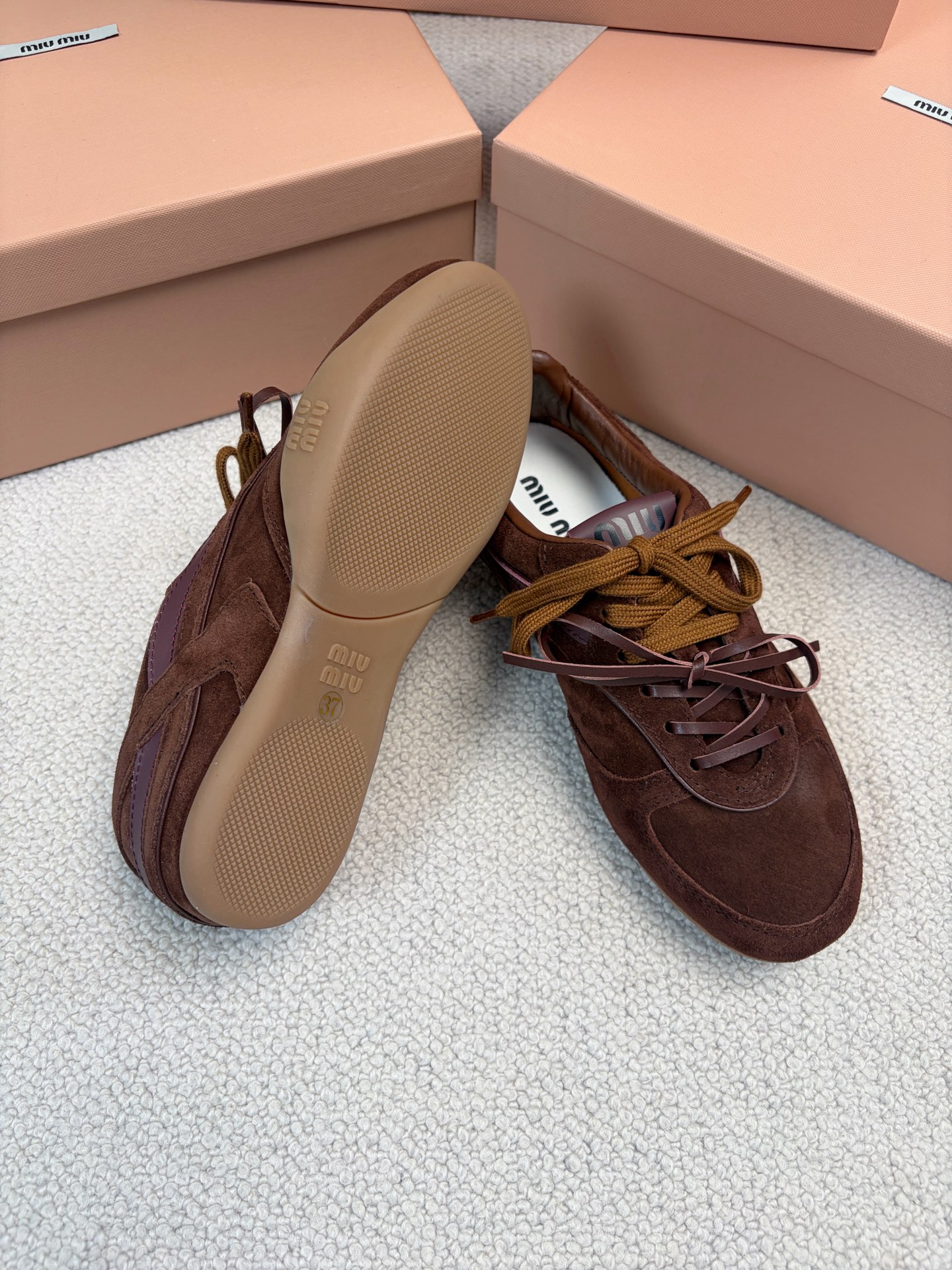 MiuMiu New Runway German Army Trainer Casual Shoes