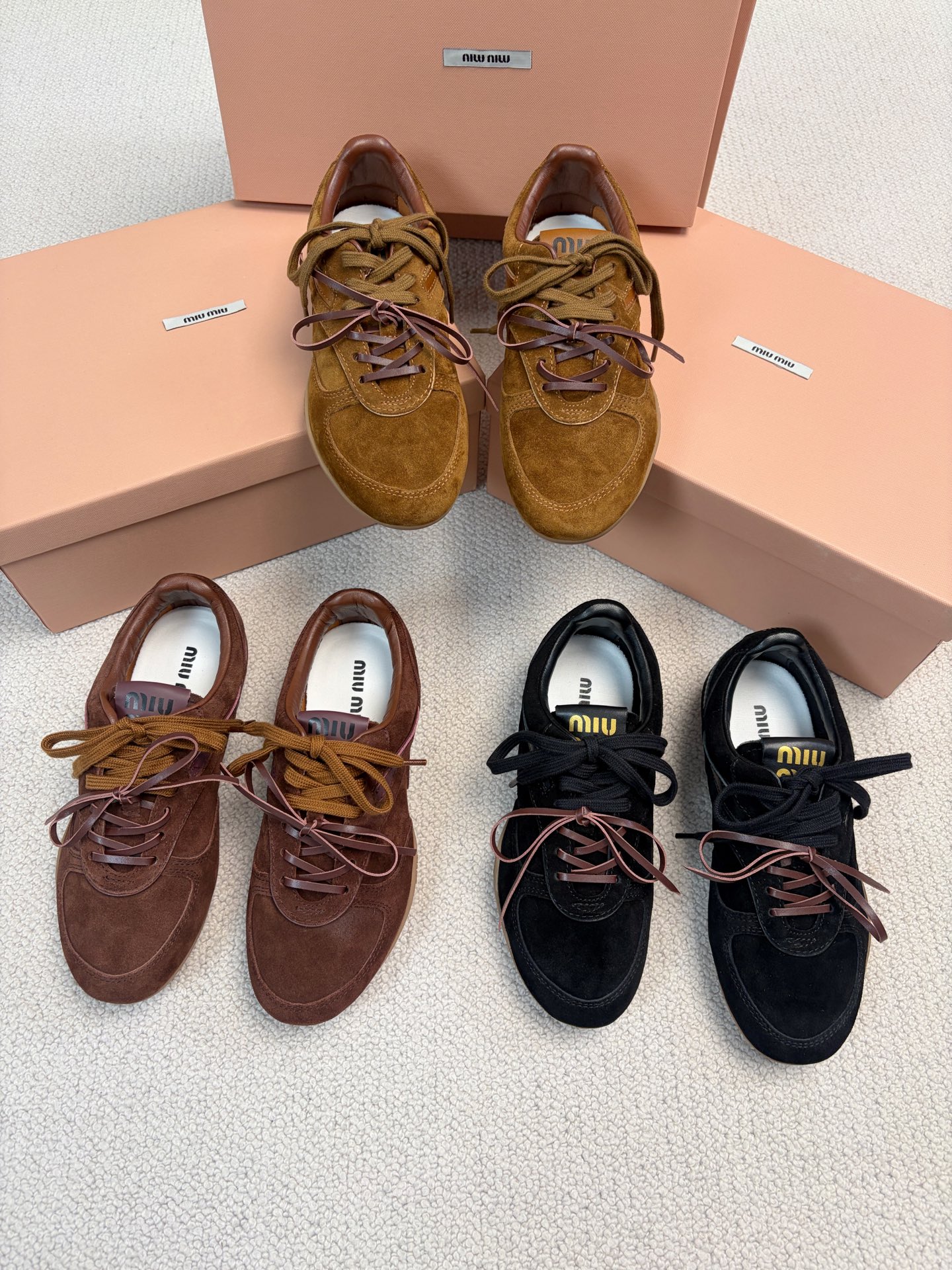 MiuMiu New Runway German Army Trainer Casual Shoes