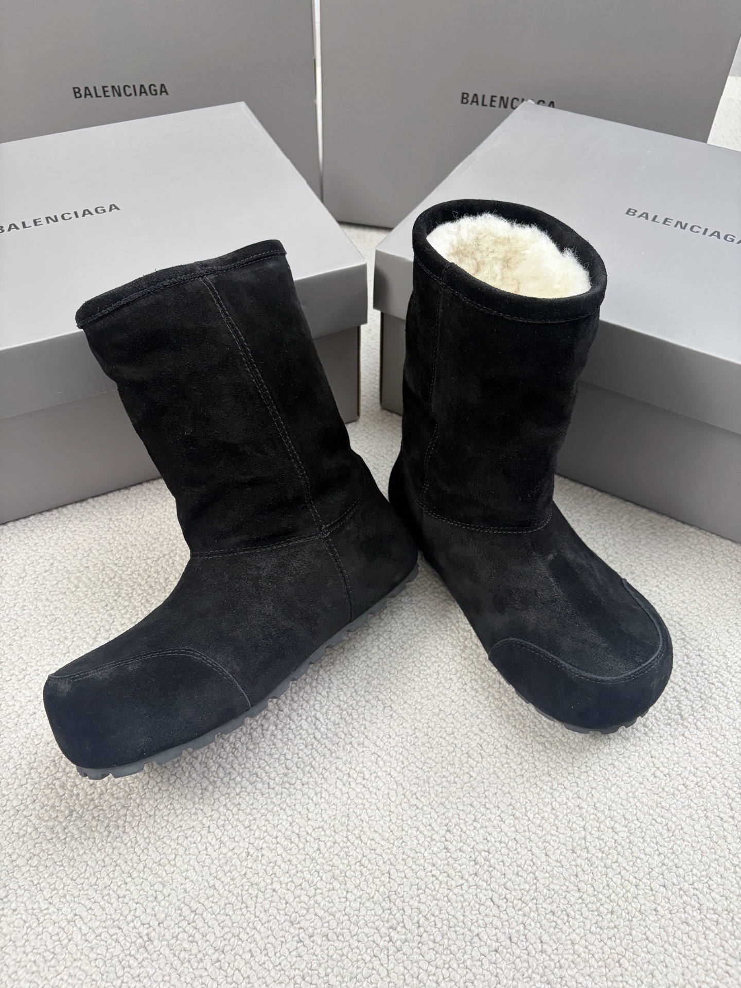 Balenciaga Snow Boots Cotton Shoes