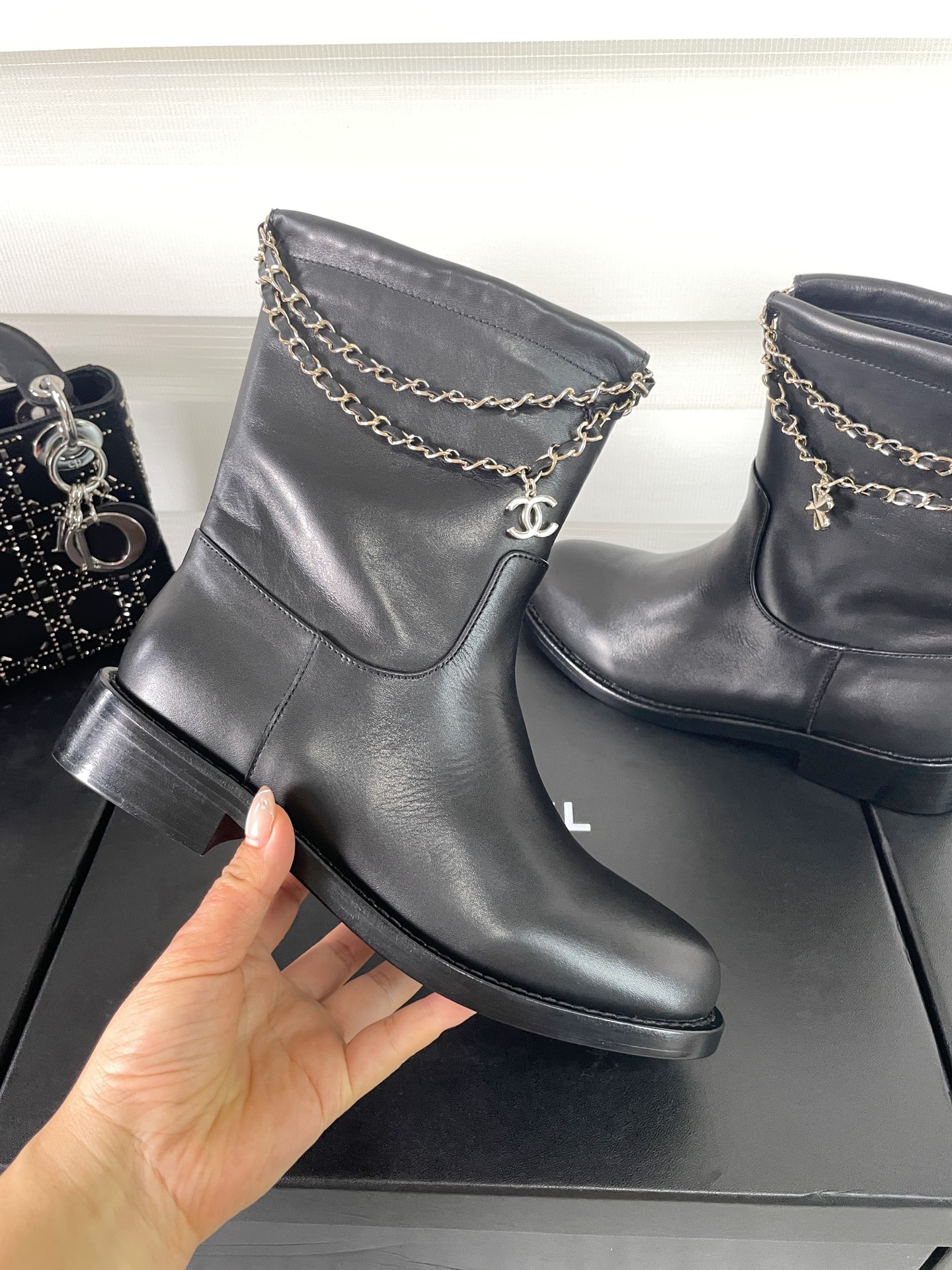 CHANEL autumn and winter new style chain boots
