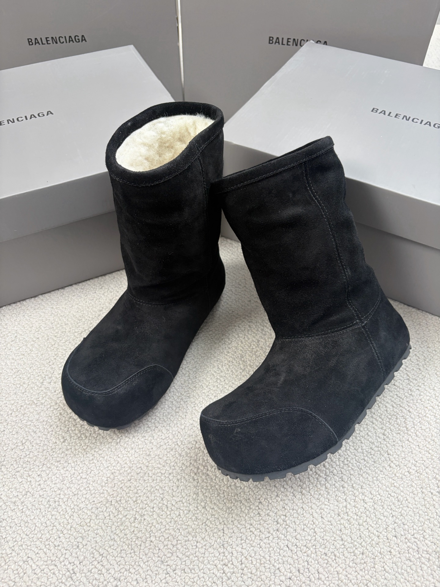 Balenciaga Snow Boots Cotton Shoes