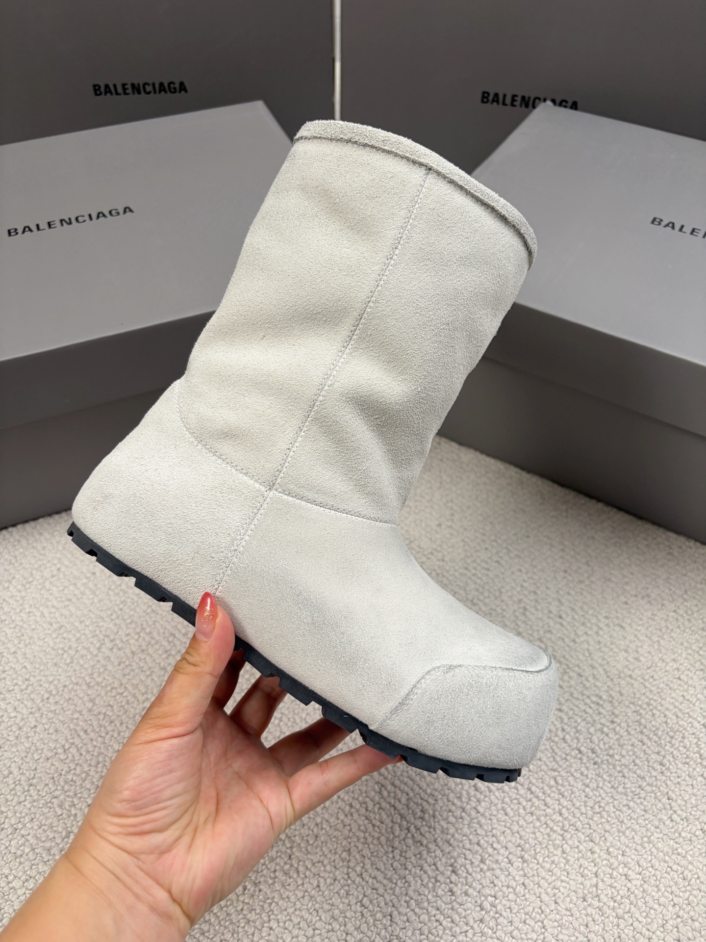 Balenciaga Snow Boots Cotton Shoes