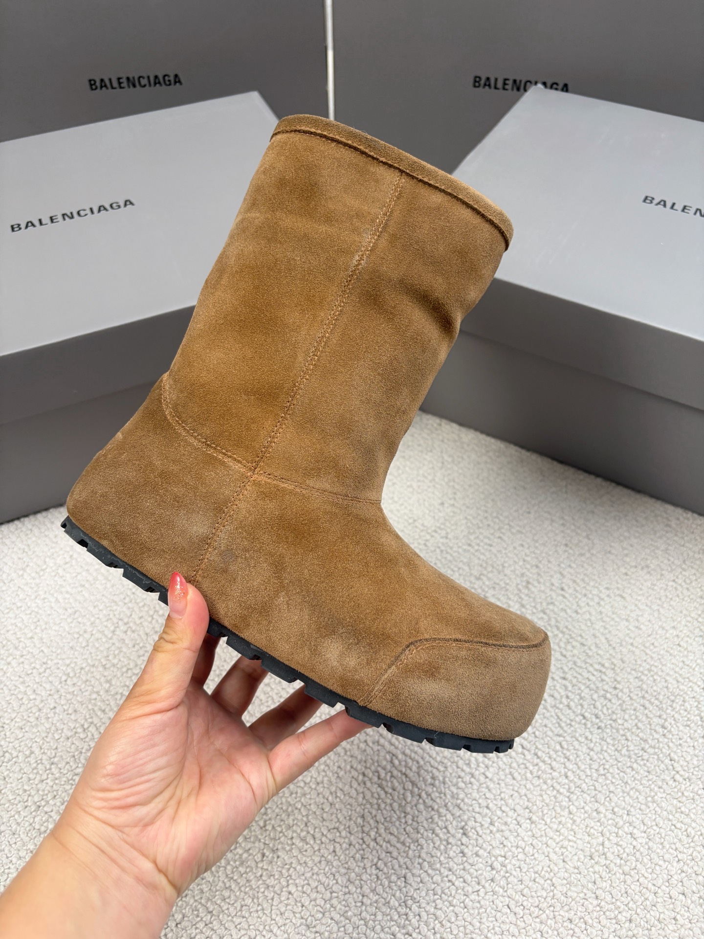 Balenciaga Snow Boots Cotton Shoes