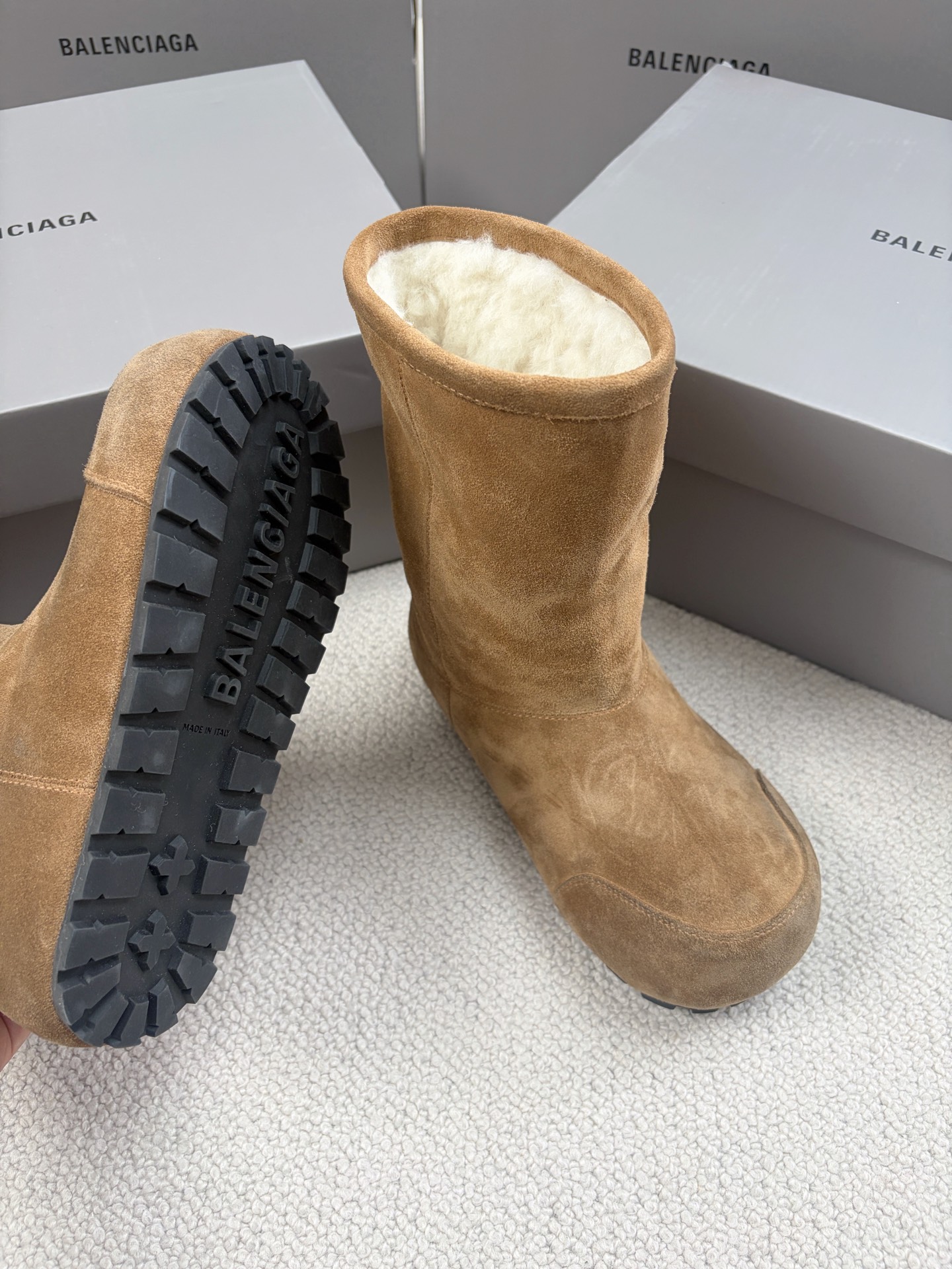 Balenciaga Snow Boots Cotton Shoes