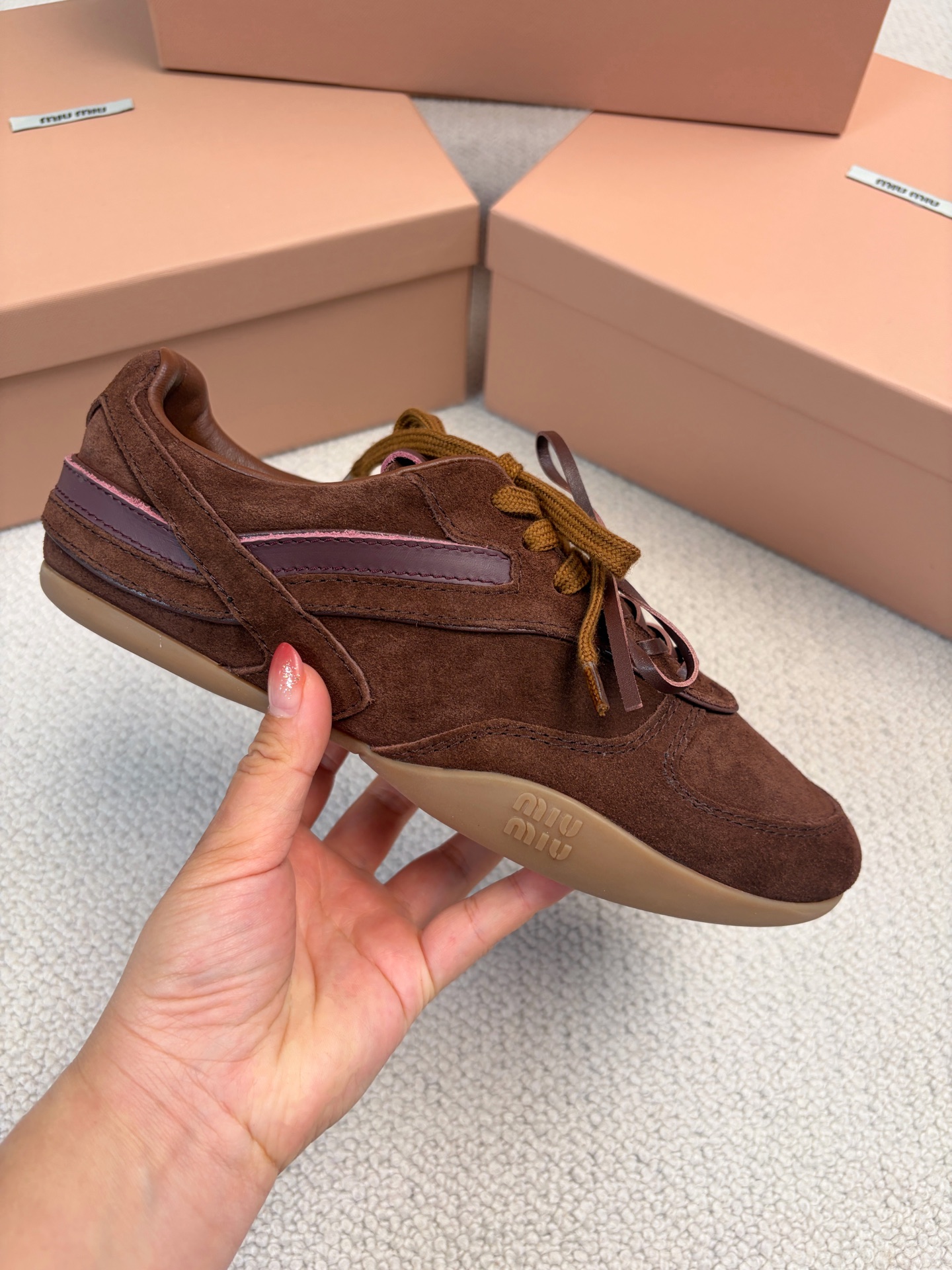 MiuMiu New Runway German Army Trainer Casual Shoes