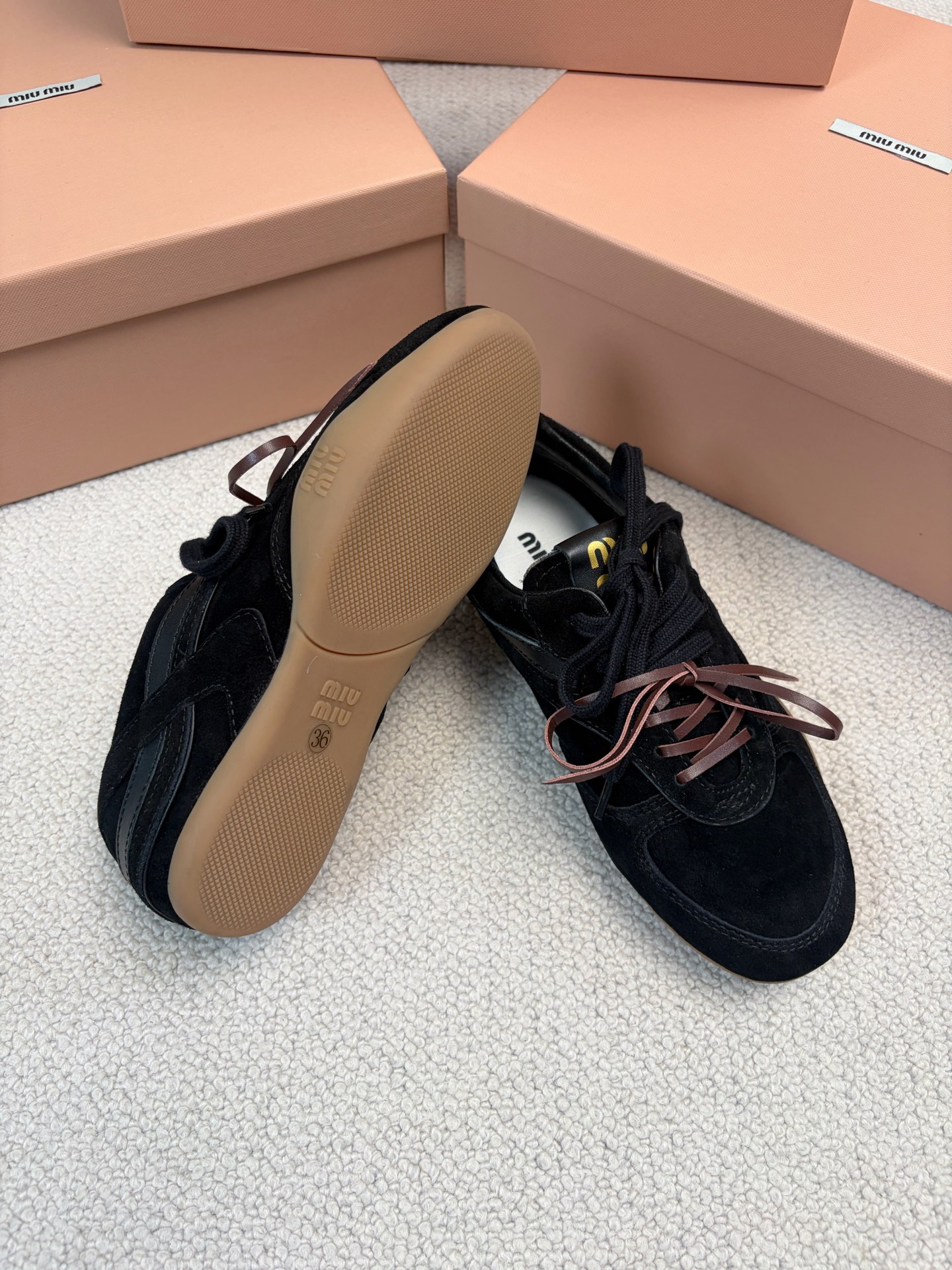 MiuMiu New Runway German Army Trainer Casual Shoes