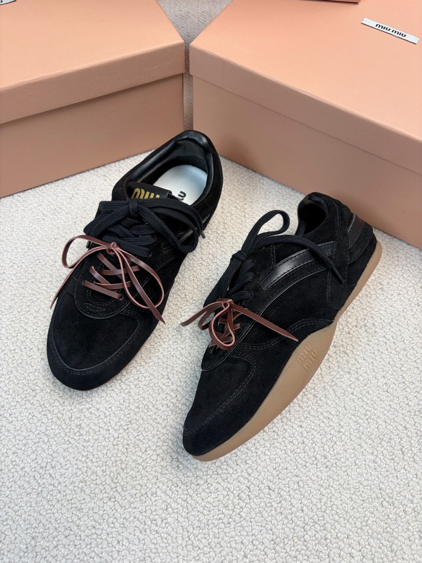 MiuMiu New Runway German Army Trainer Casual Shoes
