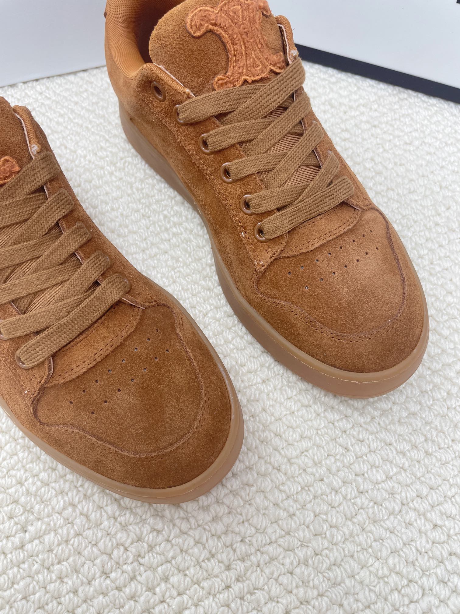 CELINE logo casual white sneakers