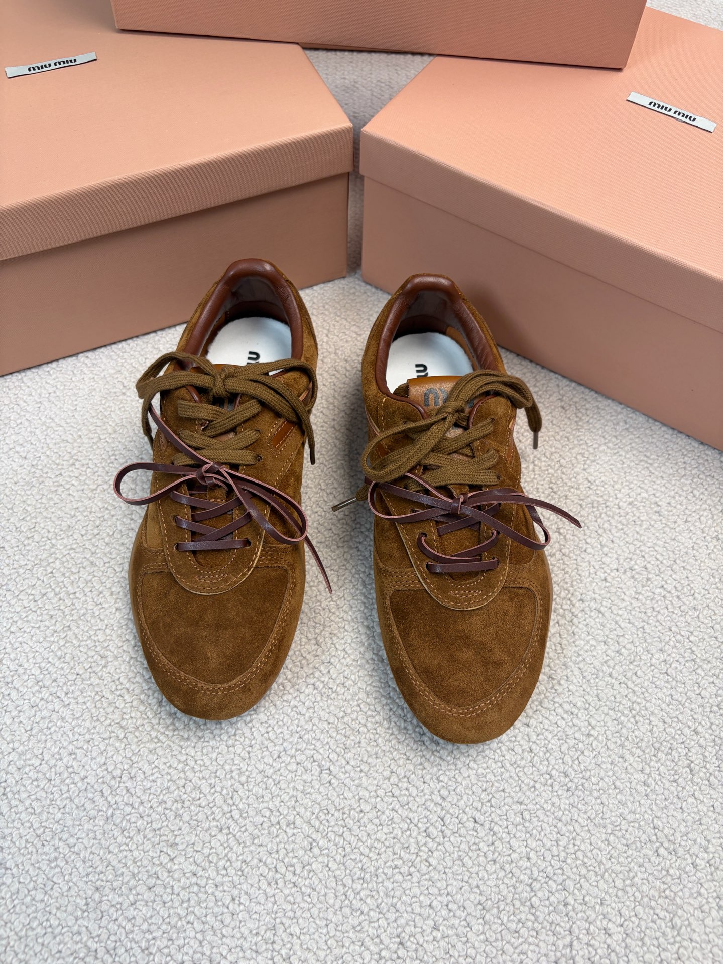 MiuMiu New Runway German Army Trainer Casual Shoes