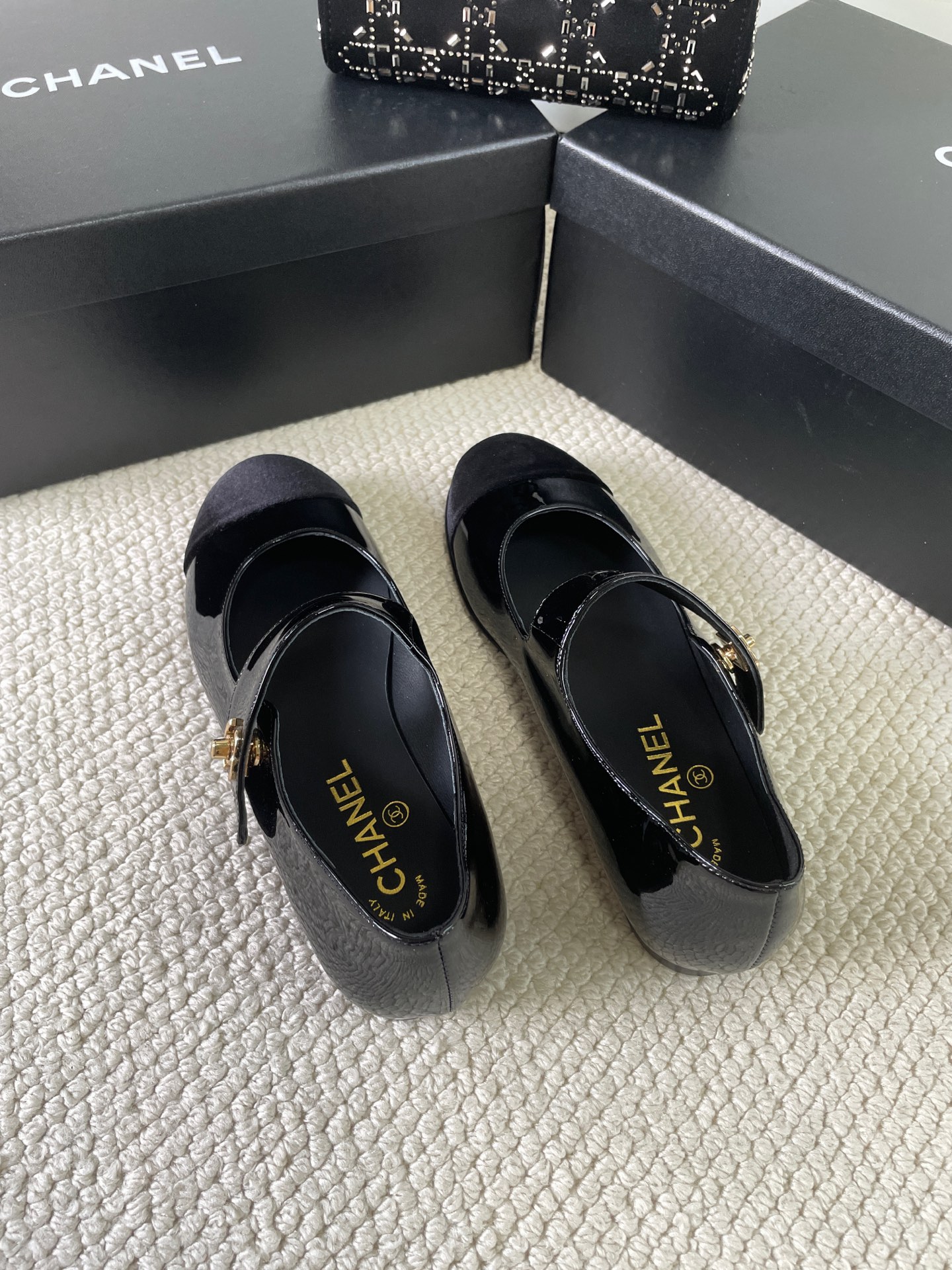 Chanel little Chanel Mary Jane single shoes