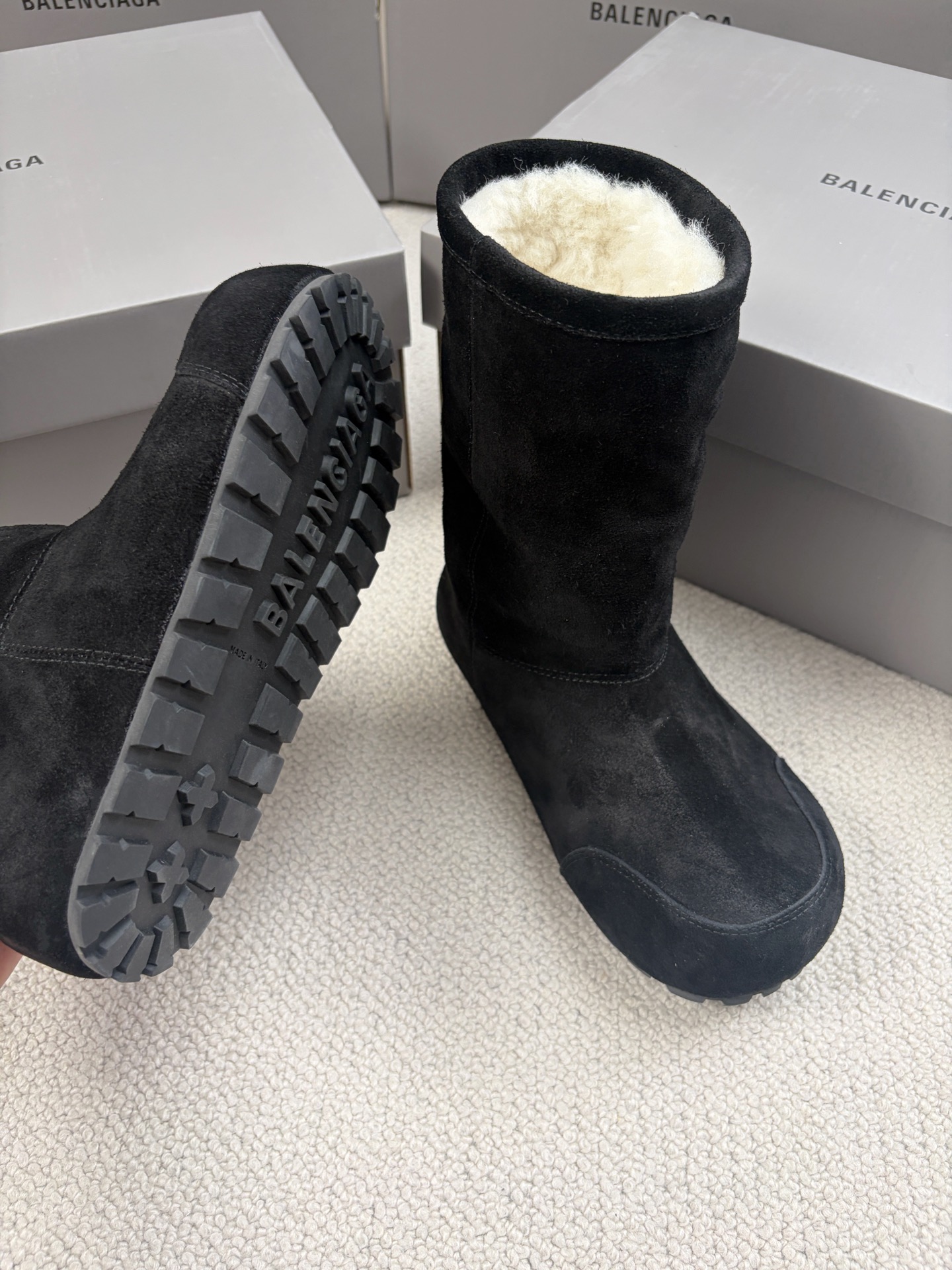 Balenciaga Snow Boots Cotton Shoes