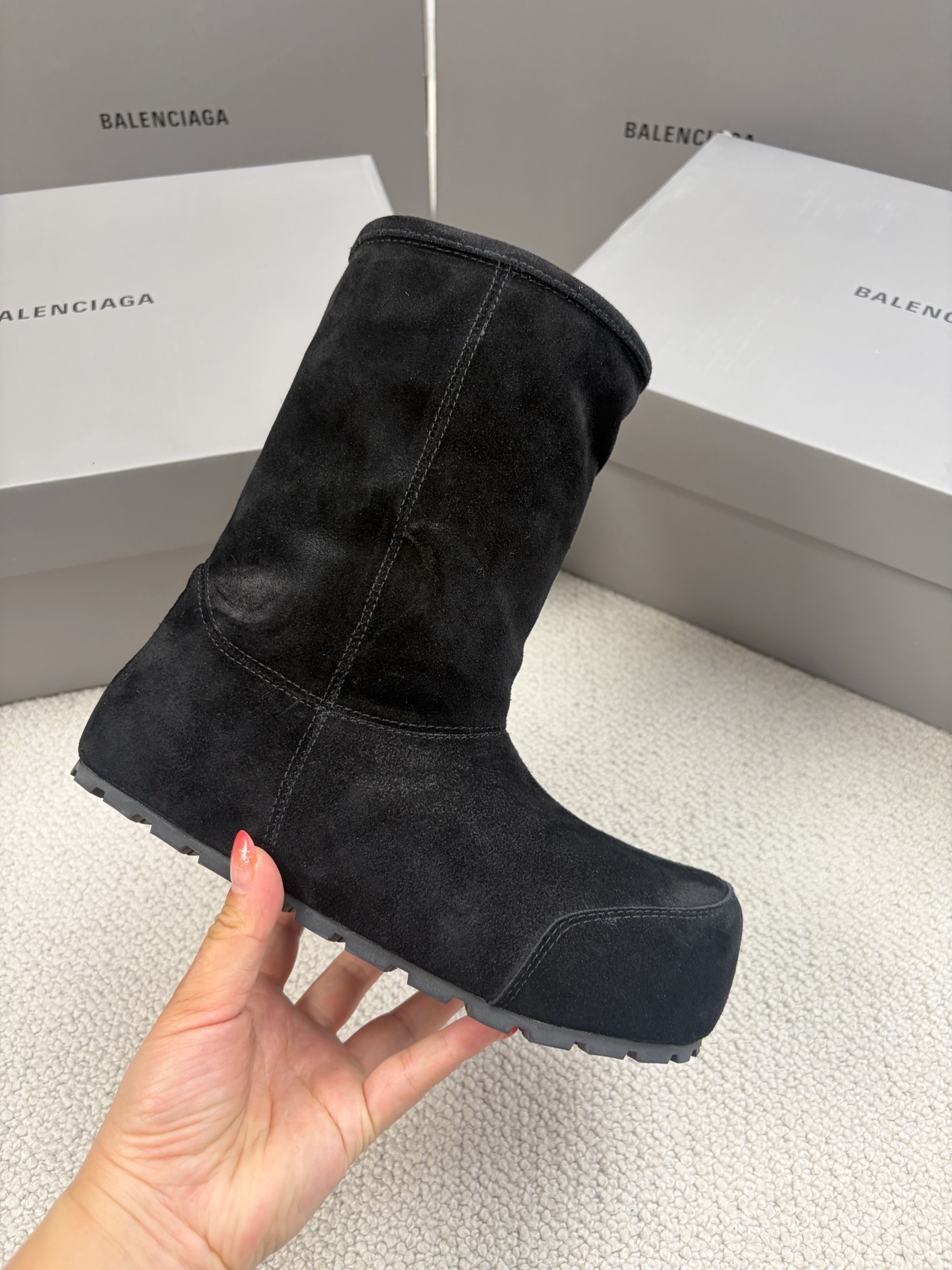 Balenciaga Snow Boots Cotton Shoes