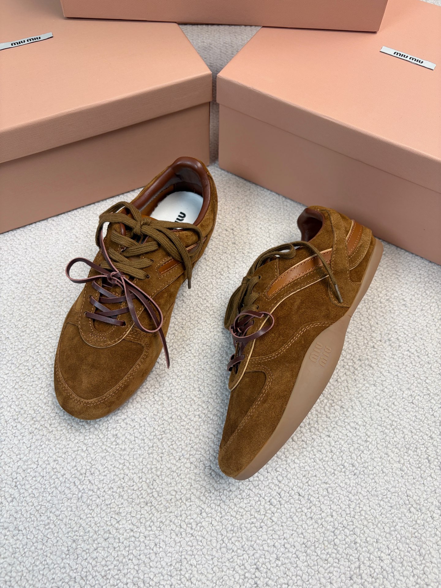 MiuMiu New Runway German Army Trainer Casual Shoes