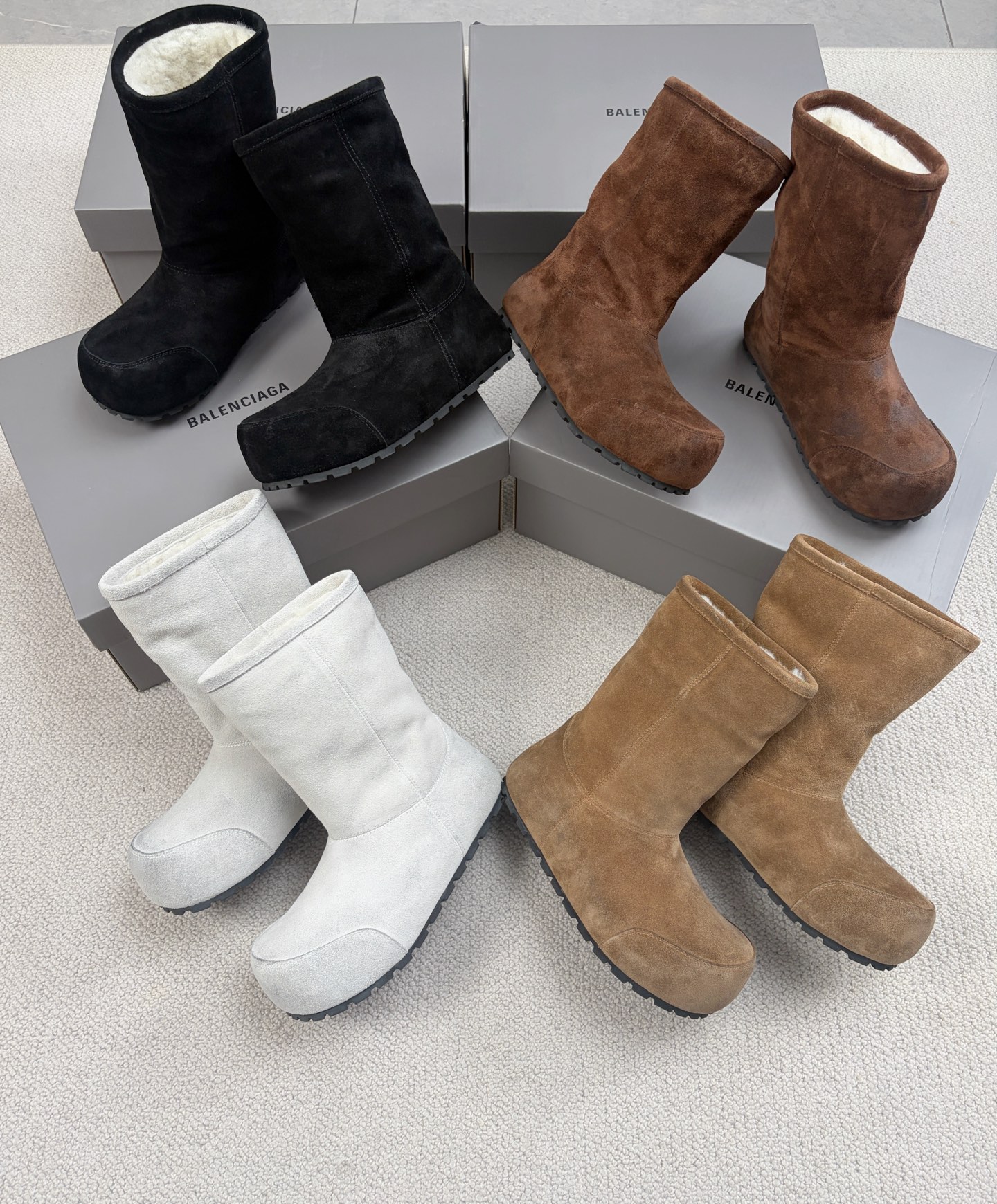 Balenciaga Snow Boots Cotton Shoes