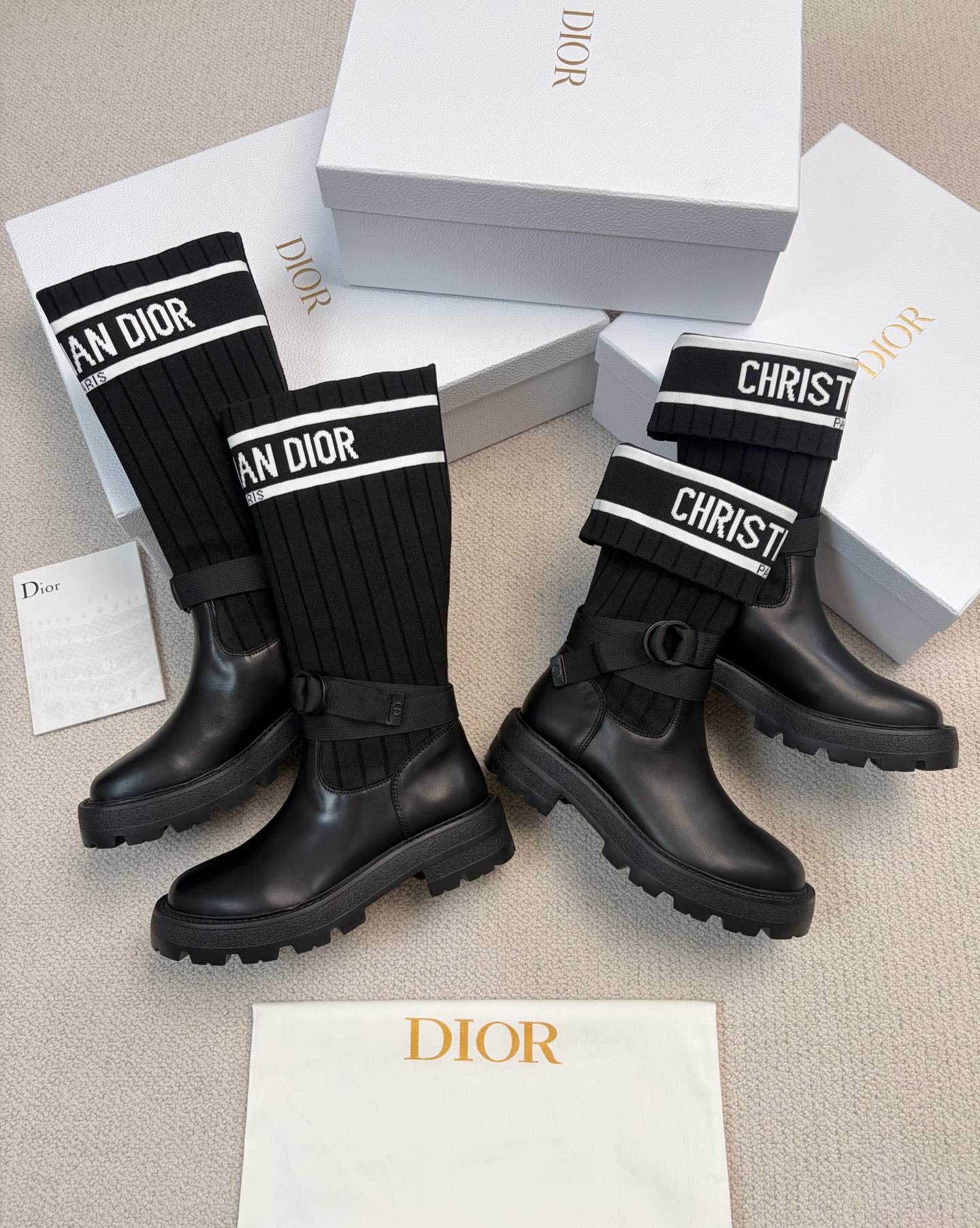 Dior 25ss Stretch Long Boots Sock Boot Style