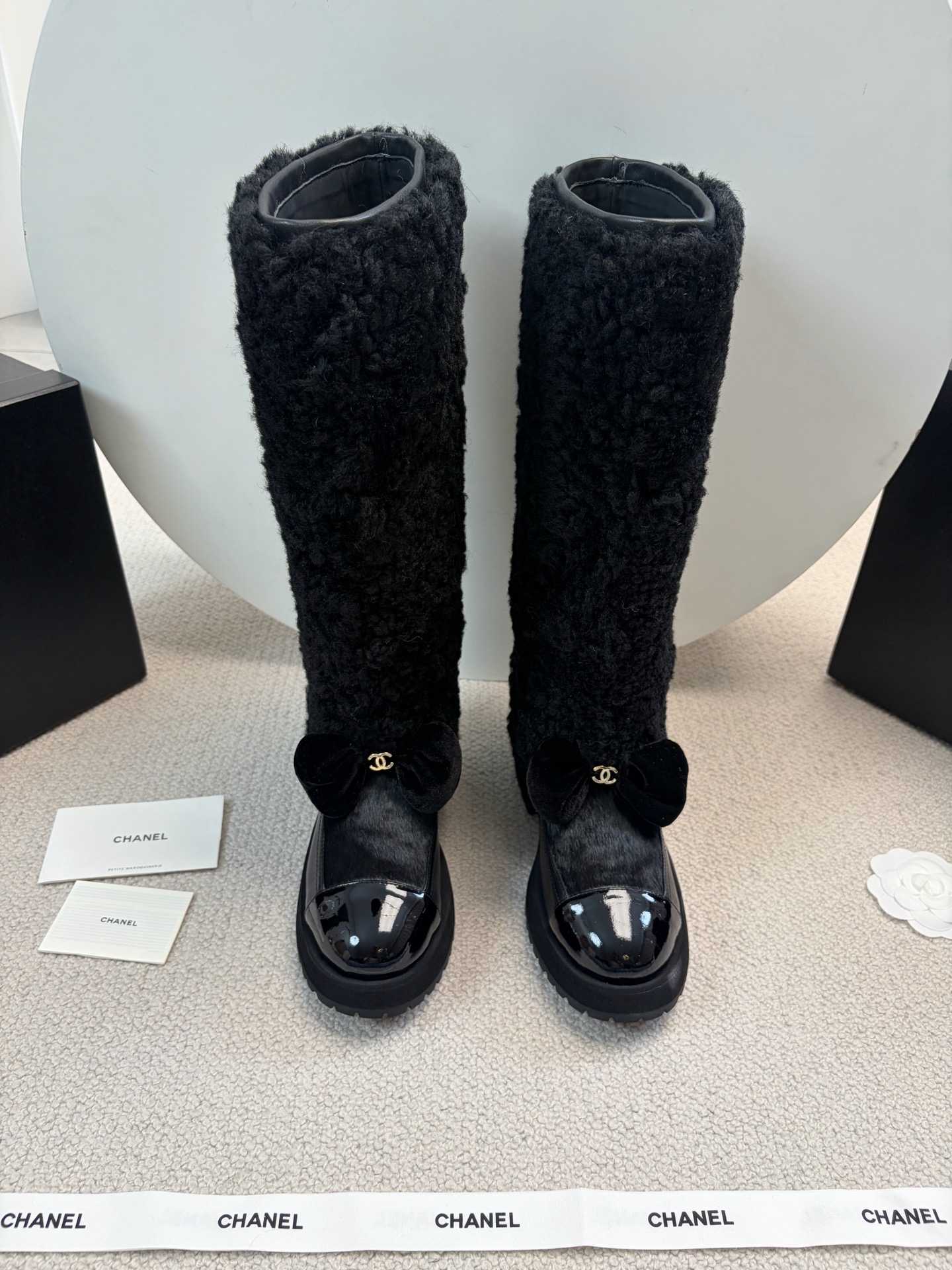 Chanel 2025 Spring/Summer Autumn-Winter Ski Collection Long Boot Furry Shoes