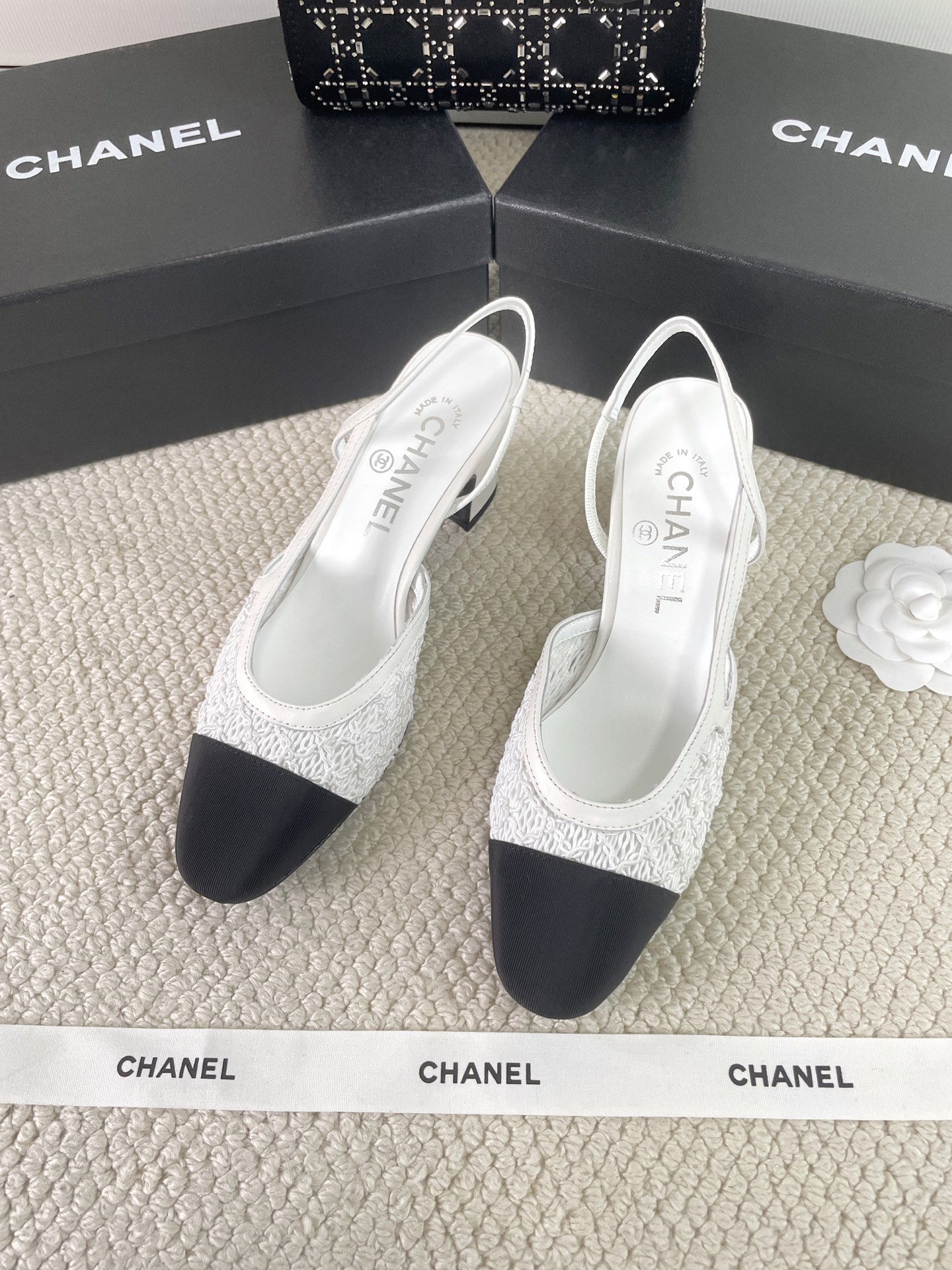 CHANEL Early Spring Woven Mary Jane Single Shoes