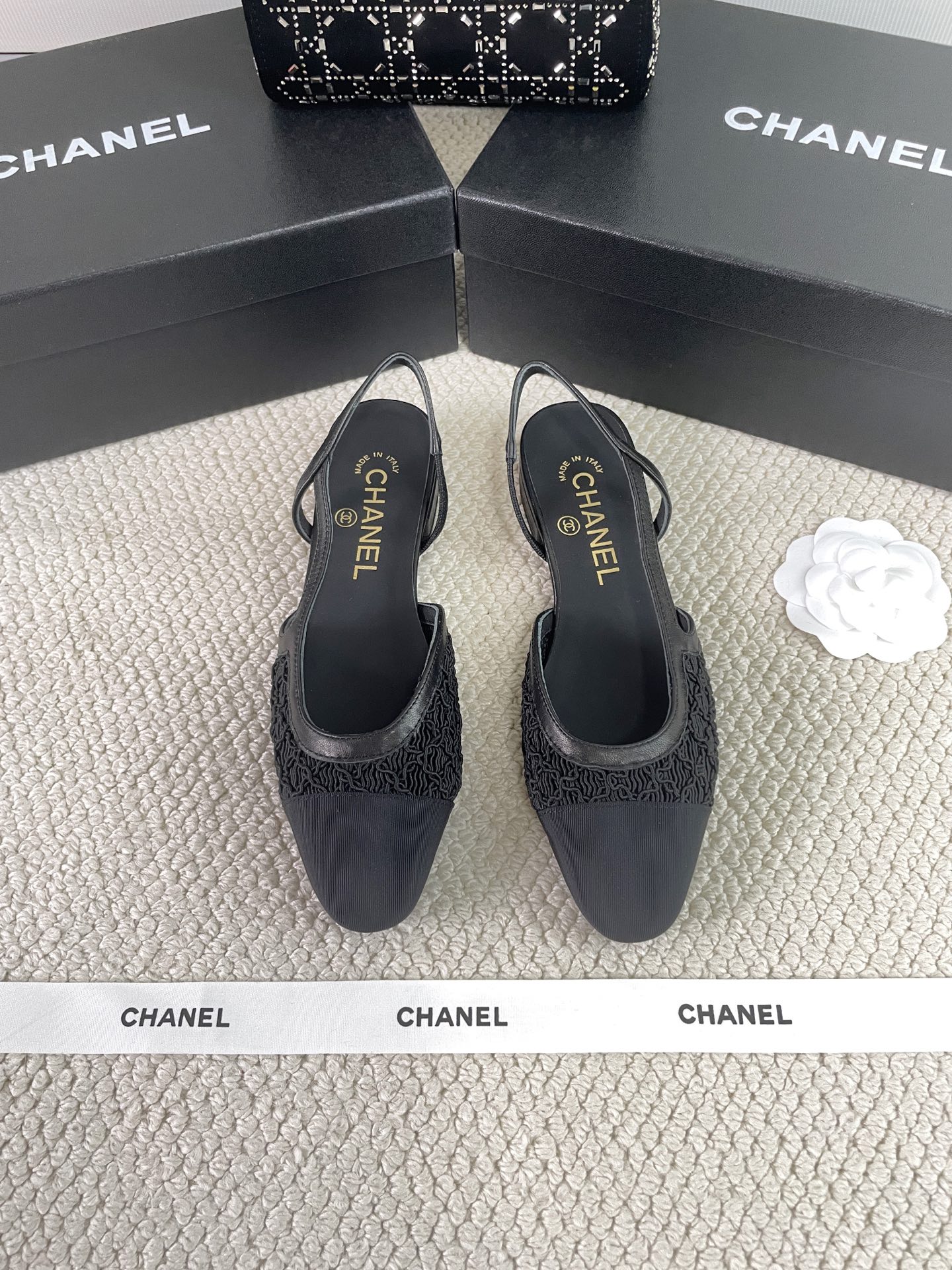 CHANEL Early Spring Woven Mary Jane Single Shoes