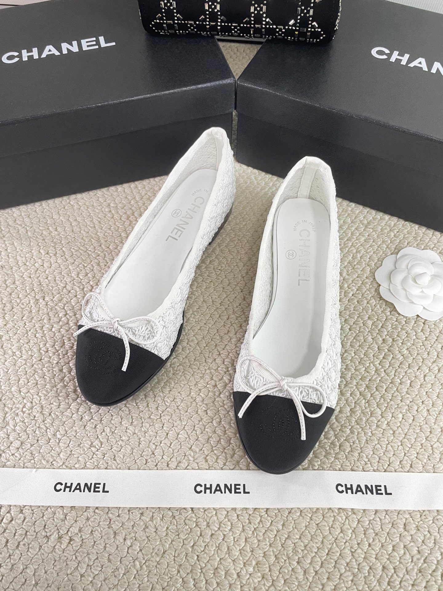 CHANEL Early Spring Woven Mary Jane Single Shoes Sandals