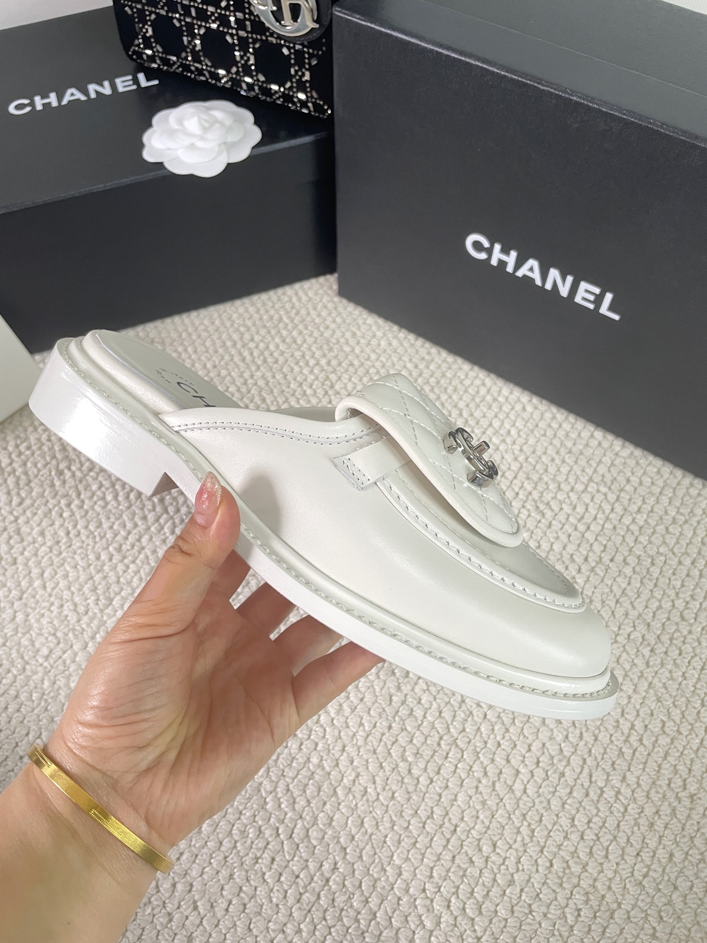 2025 CHANEL Bag Buckle Half Slip-On