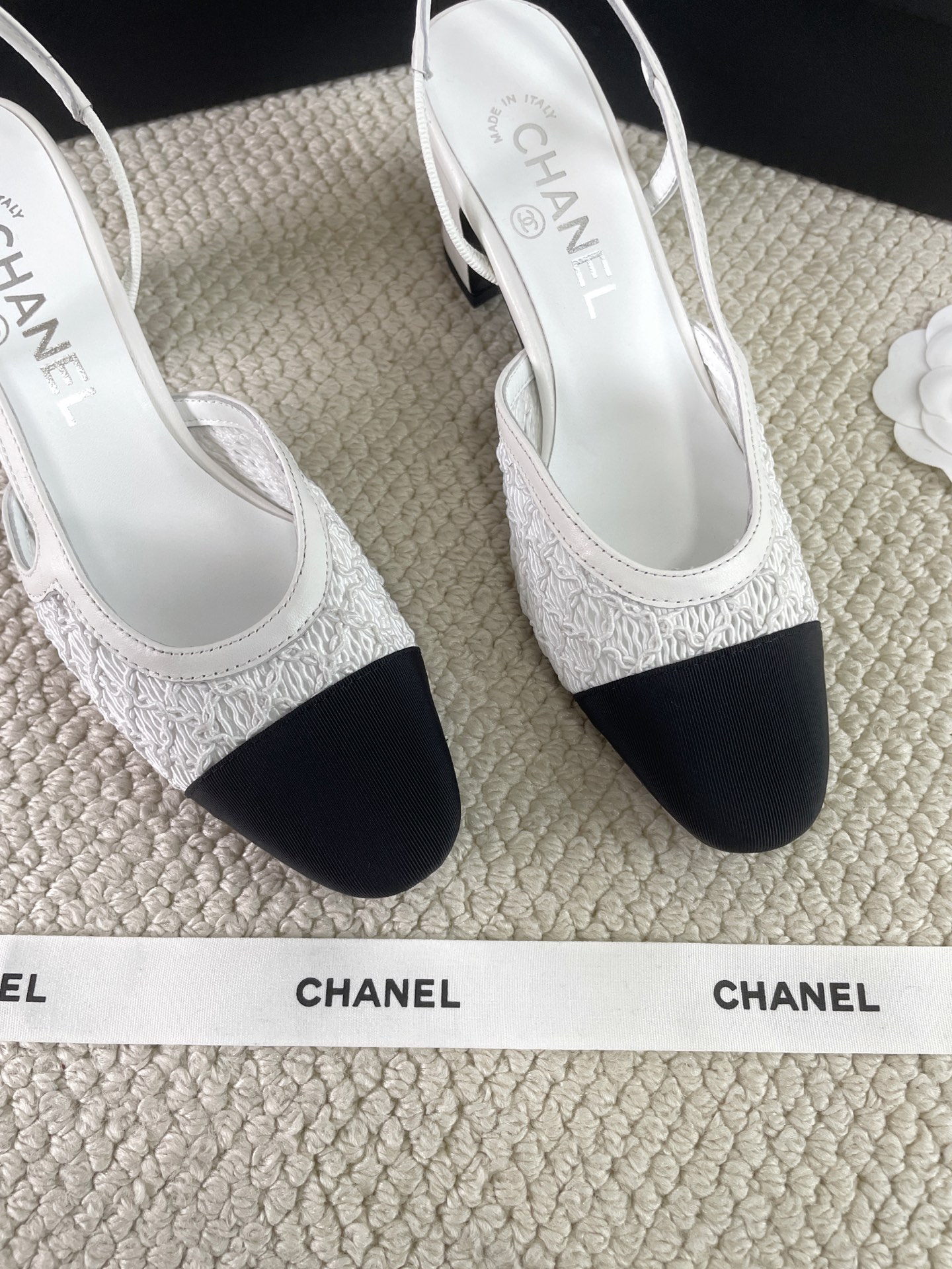 CHANEL Early Spring Woven Mary Jane Single Shoes