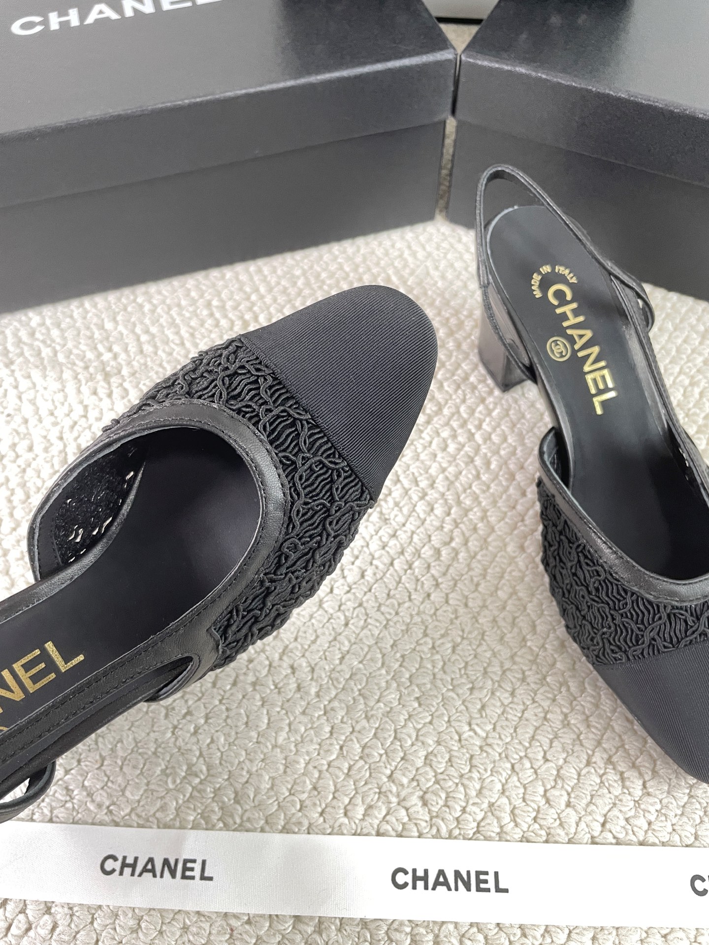 CHANEL Early Spring Woven Mary Jane Single Shoes