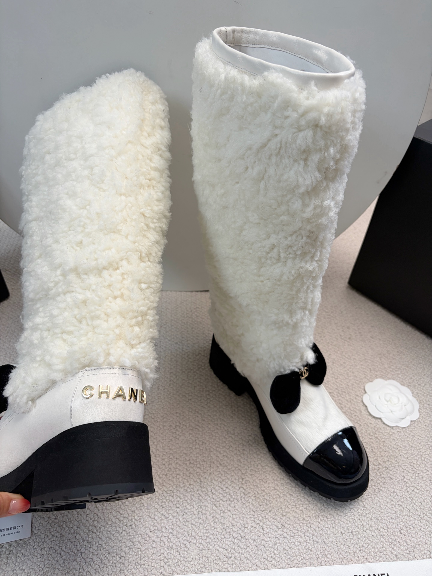 Chanel 2025 Spring/Summer Autumn-Winter Ski Collection Long Boot Furry Shoes