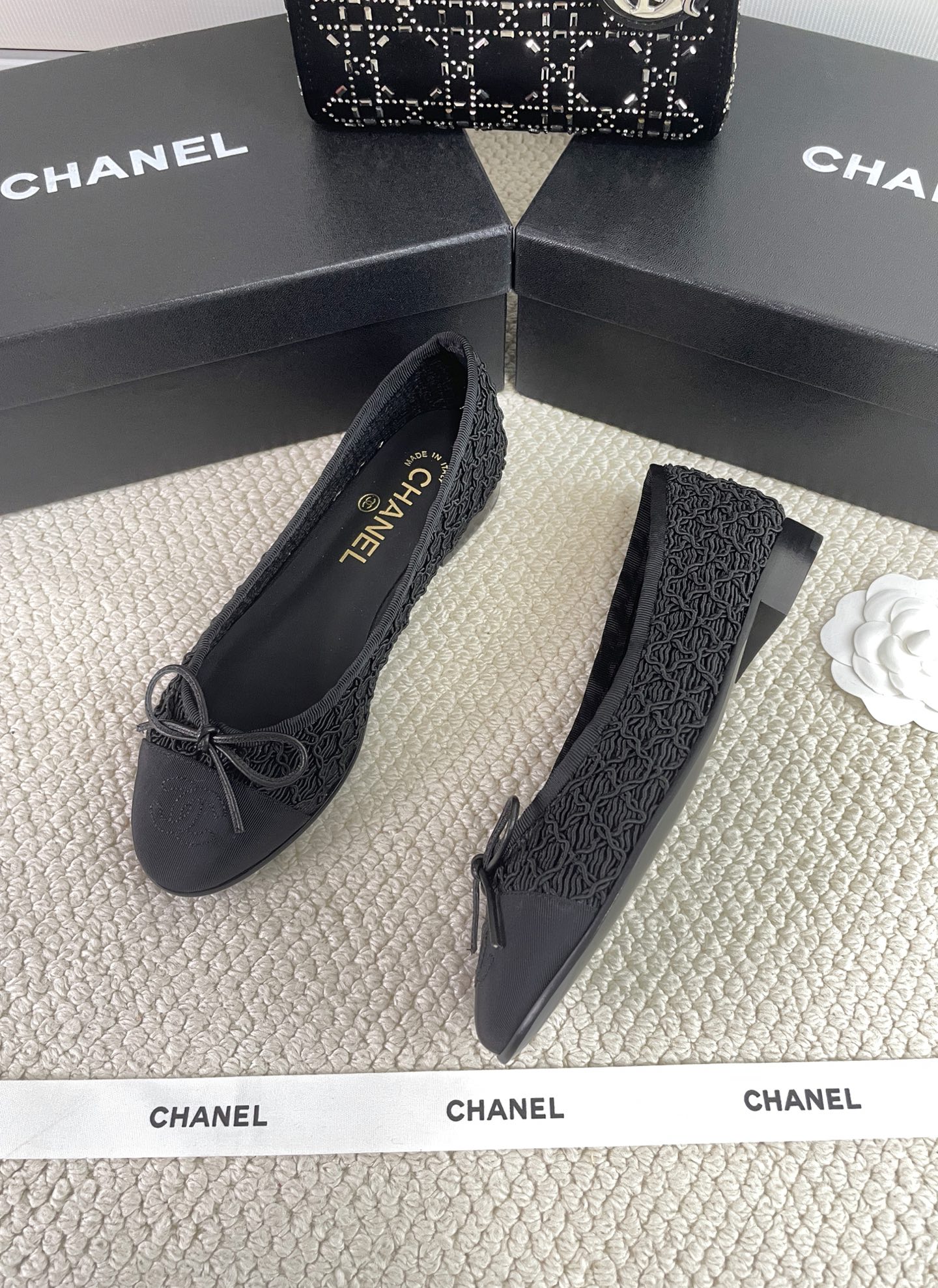 CHANEL Early Spring Woven Mary Jane Single Shoes Sandals
