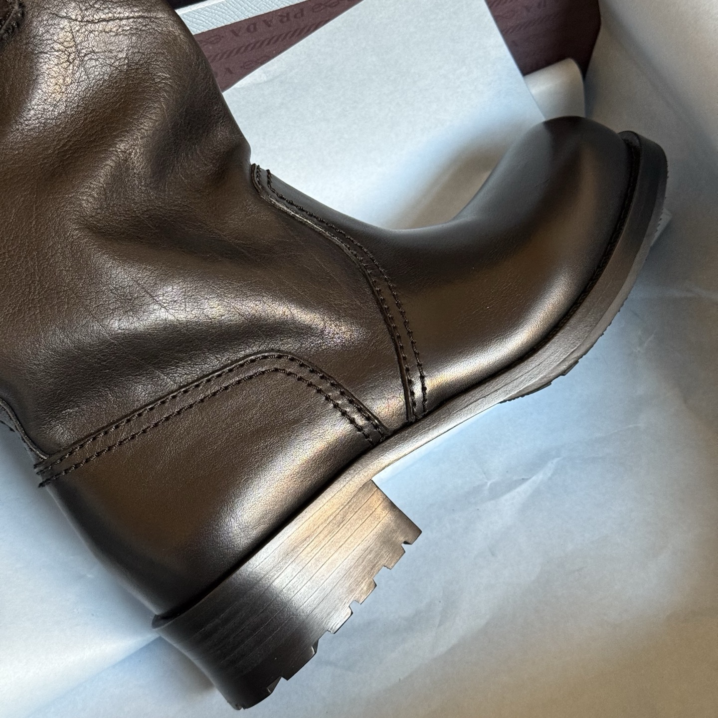 Prada 2025 Spring/Summer Autumn-Winter New Arrival Biker Boots