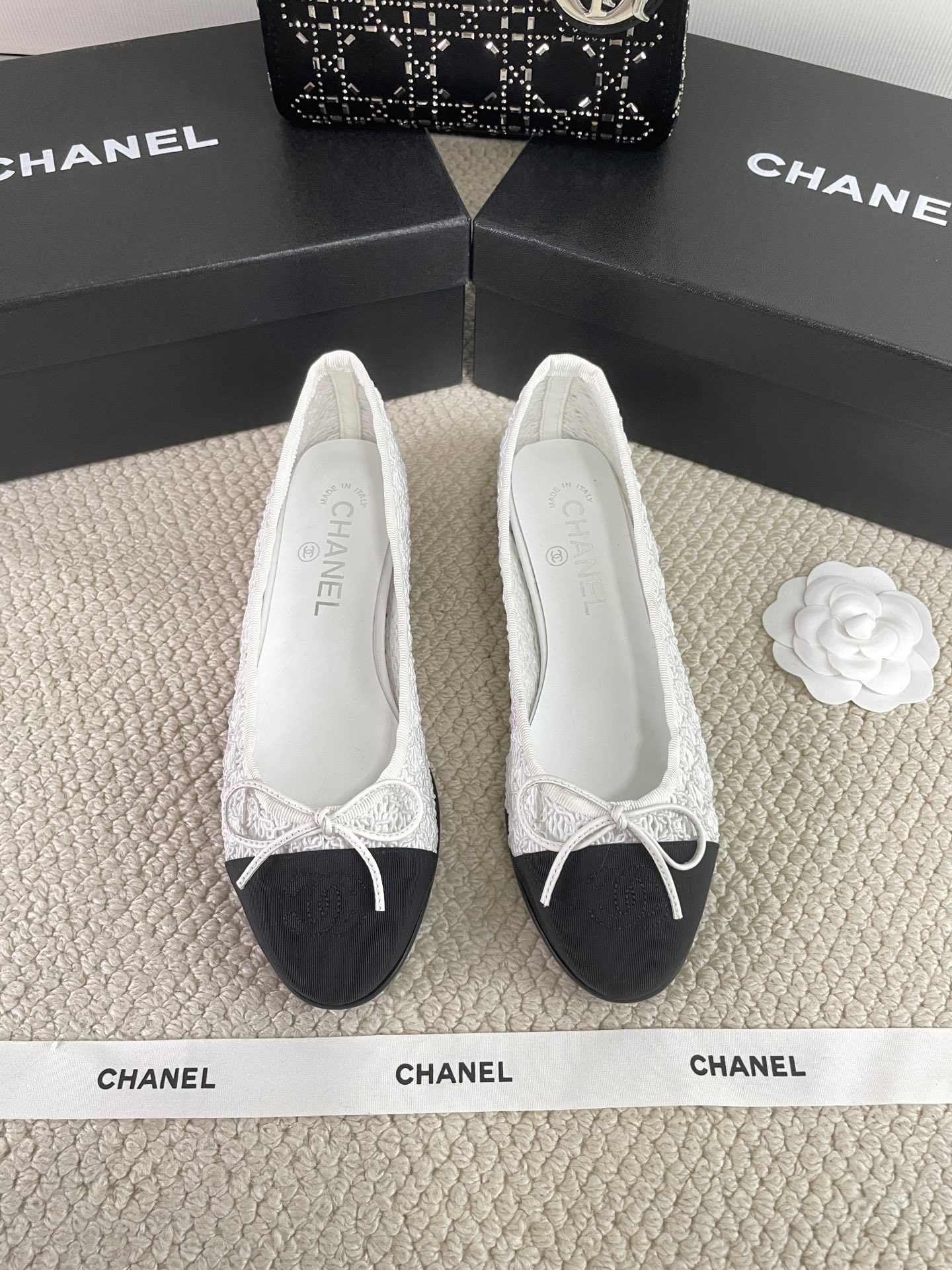 CHANEL Early Spring Woven Mary Jane Single Shoes Sandals