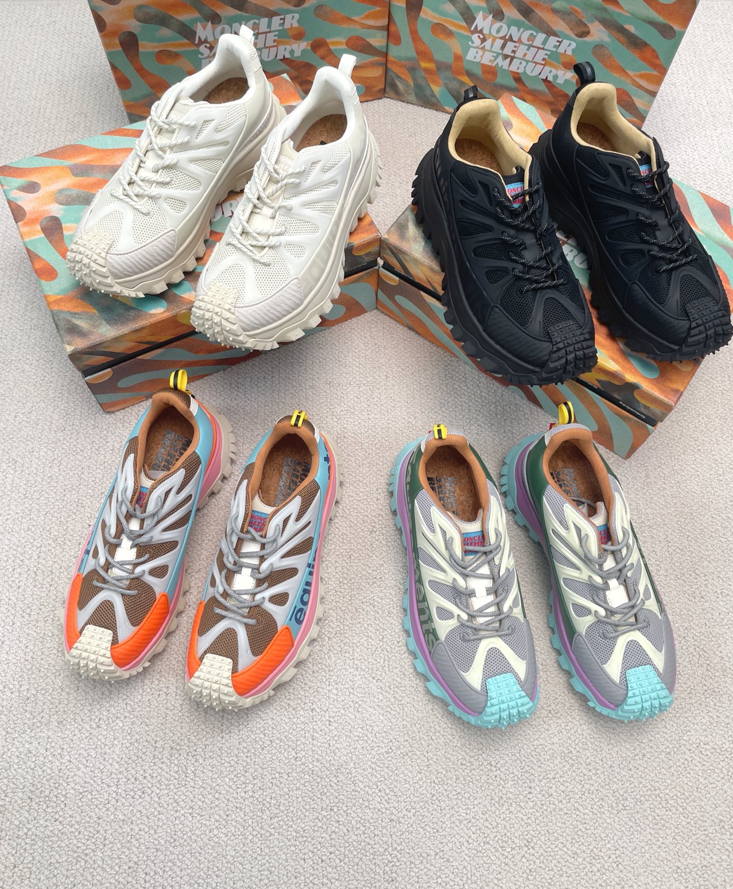 Moncler TRAILGRIP AMOEBA Casual Sports Shoes