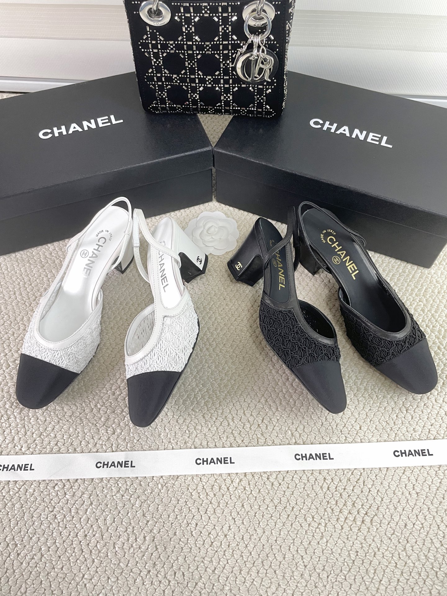 CHANEL Early Spring Woven Mary Jane Single Shoes