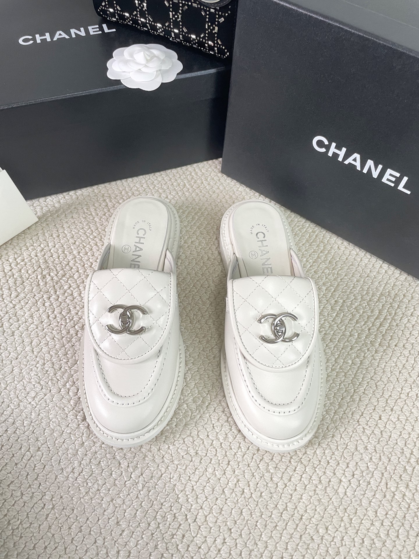 2025 CHANEL Bag Buckle Half Slip-On