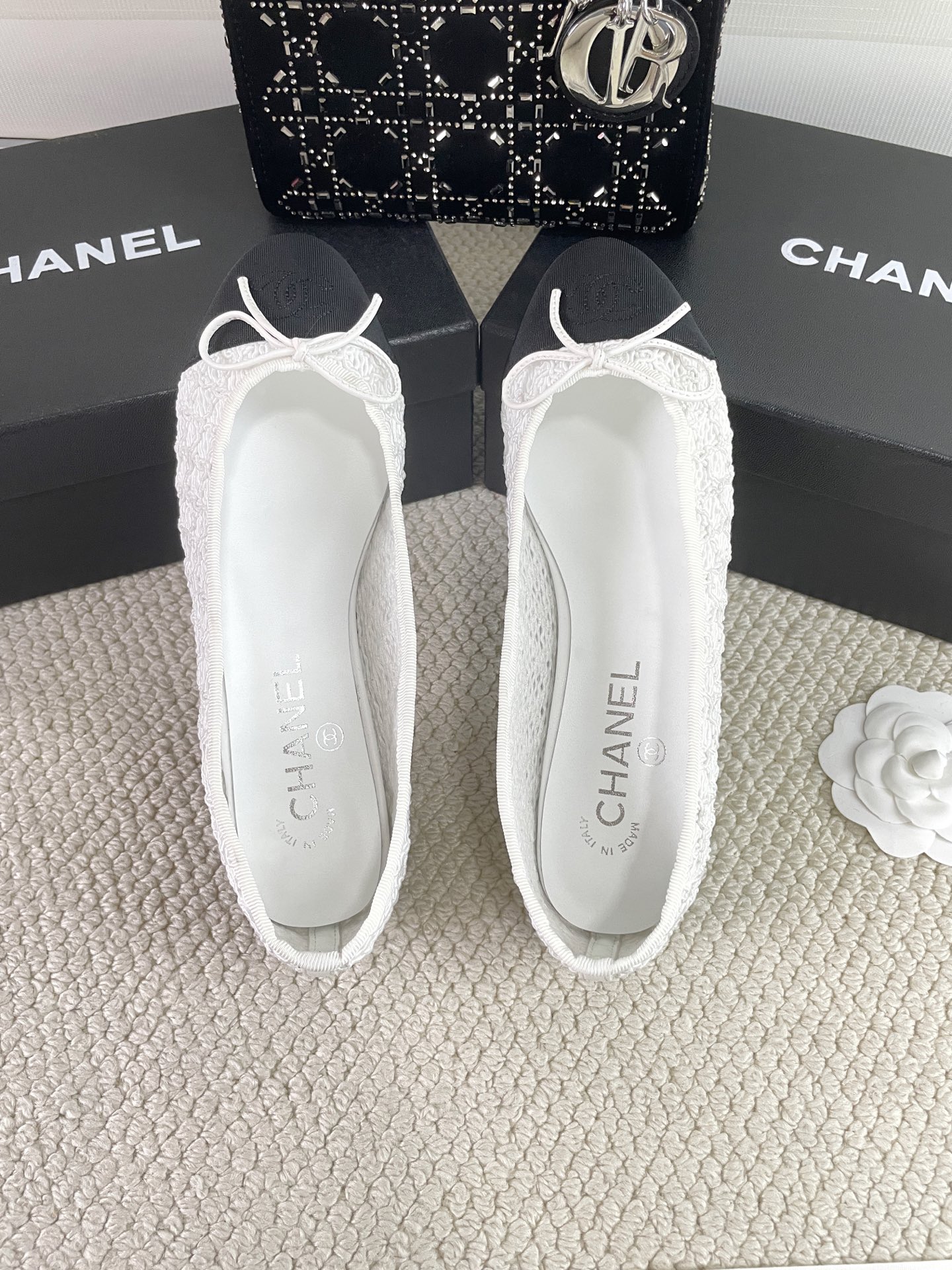 CHANEL Early Spring Woven Mary Jane Single Shoes Sandals