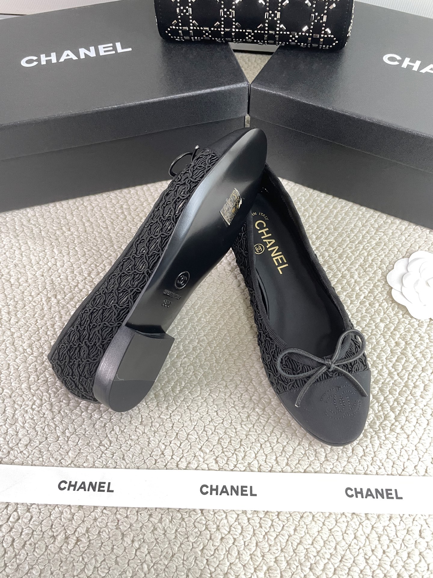 CHANEL Early Spring Woven Mary Jane Single Shoes Sandals