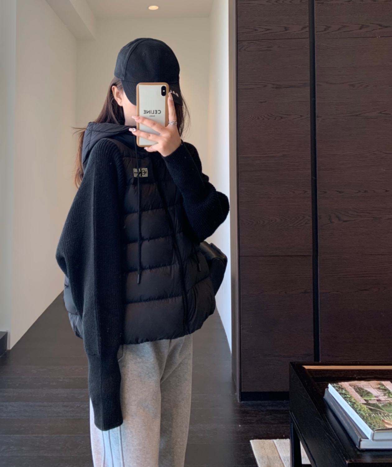 Calvin Klein CK Embroidered Logo Down Cotton Jacket​