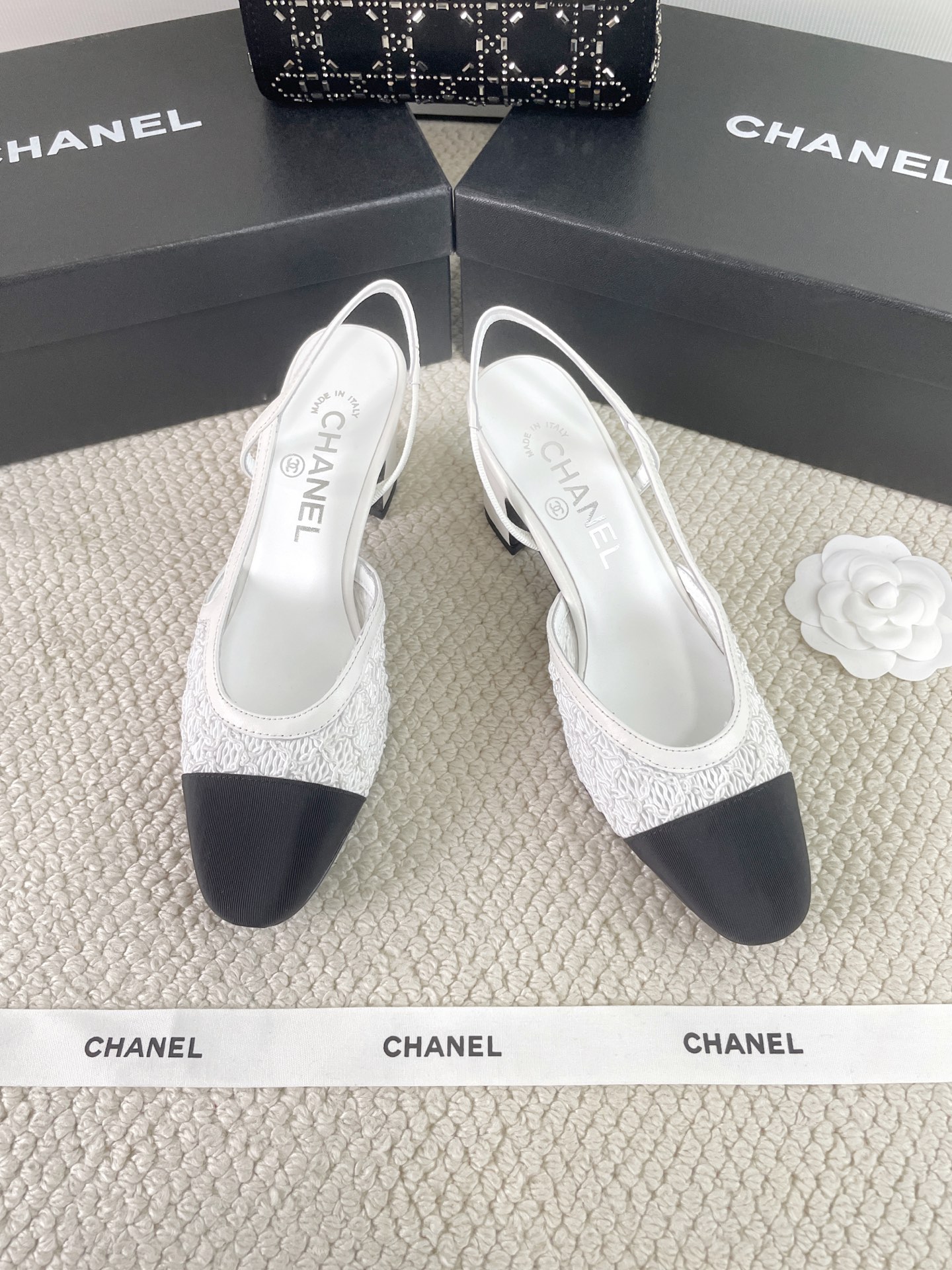CHANEL Early Spring Woven Mary Jane Single Shoes
