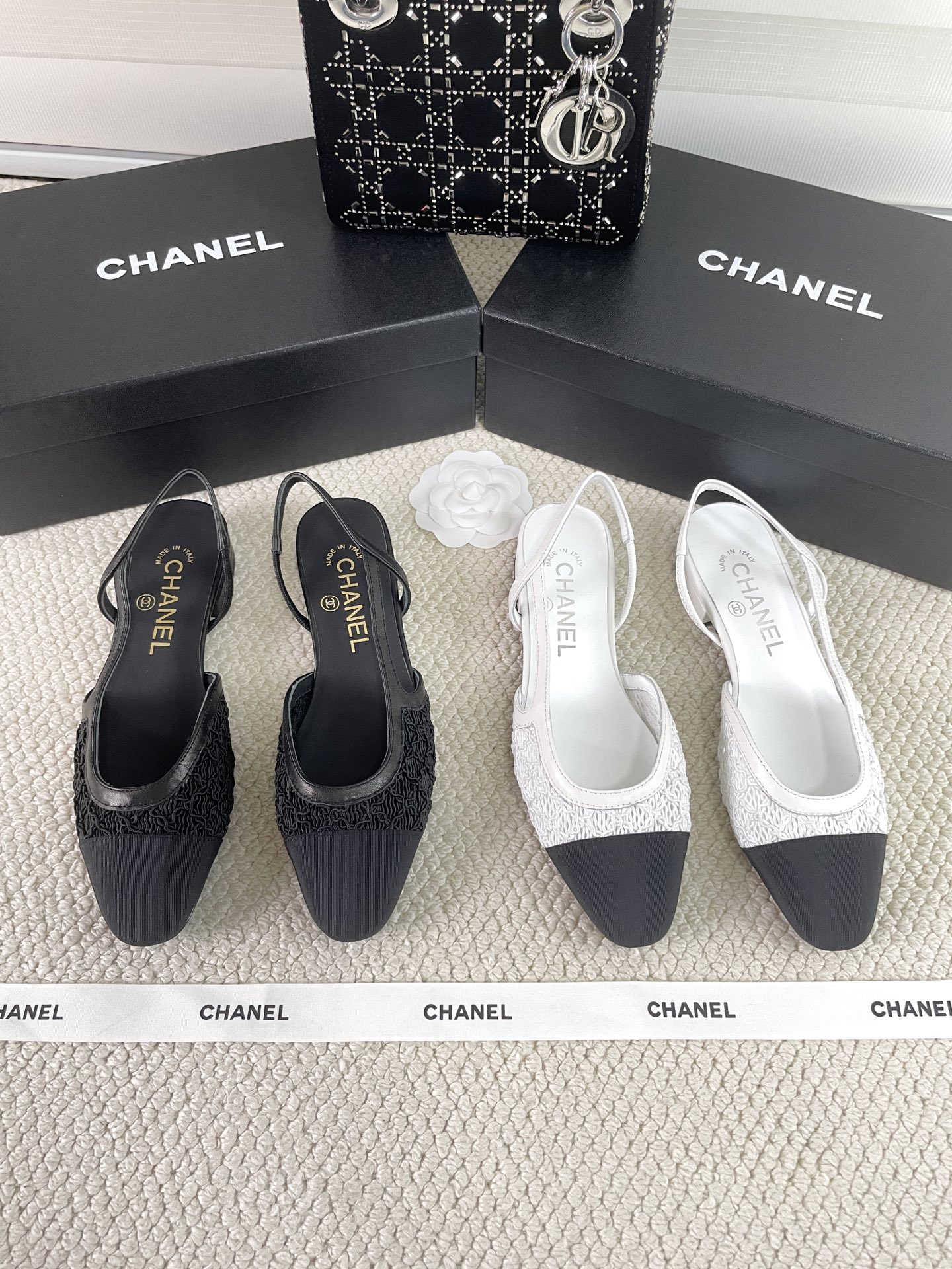CHANEL Early Spring Woven Mary Jane Single Shoes