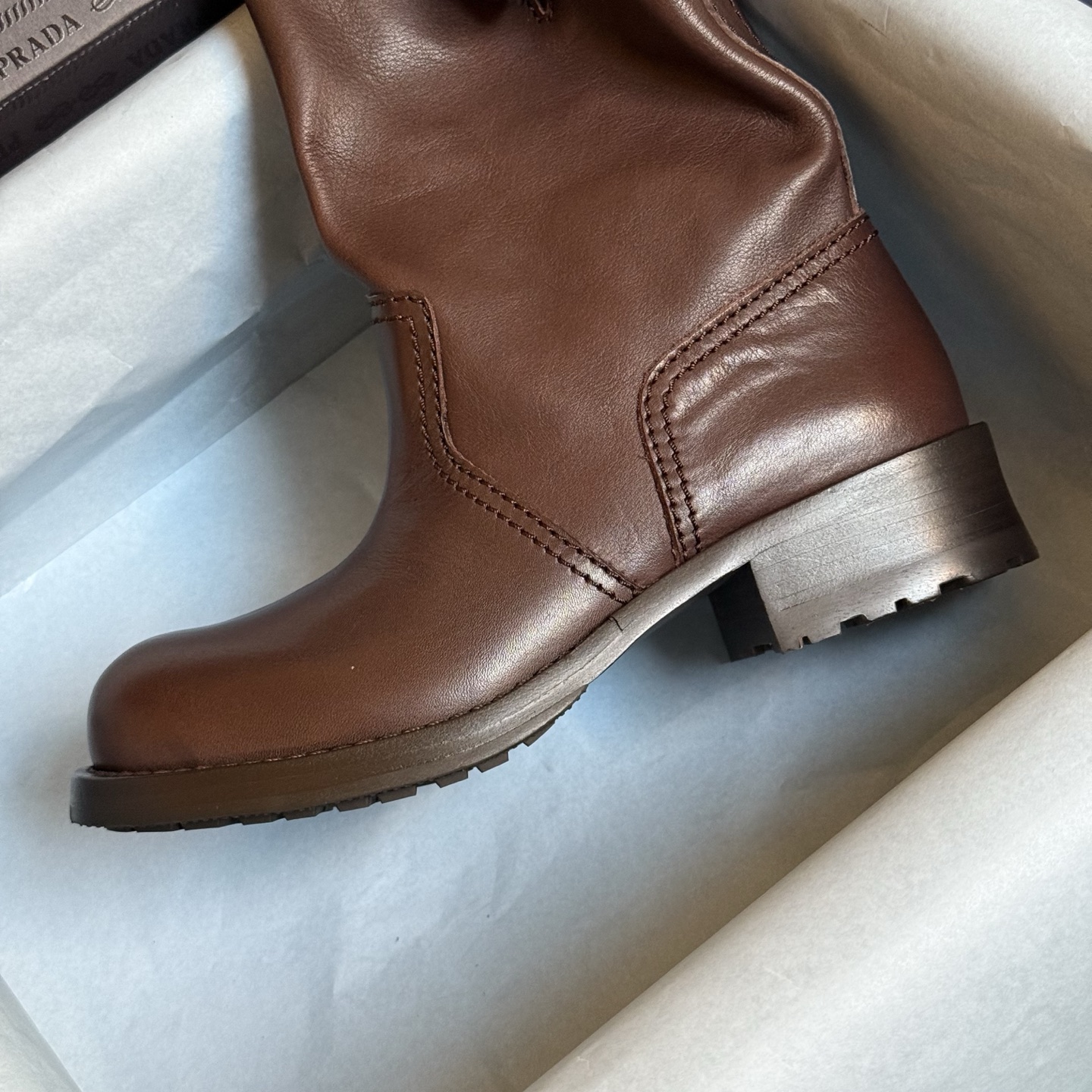 Prada 2025 Spring/Summer Autumn-Winter New Arrival Biker Boots