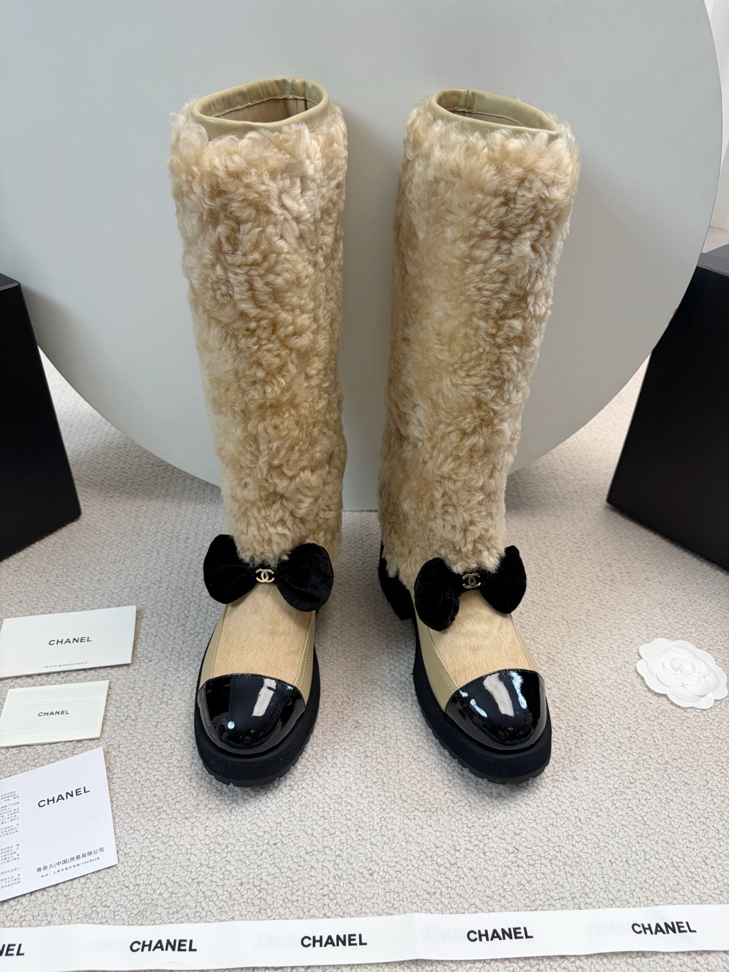 Chanel 2025 Spring/Summer Autumn-Winter Ski Collection Long Boot Furry Shoes