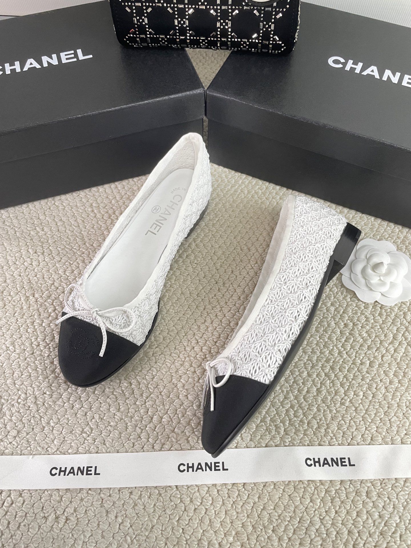 CHANEL Early Spring Woven Mary Jane Single Shoes Sandals