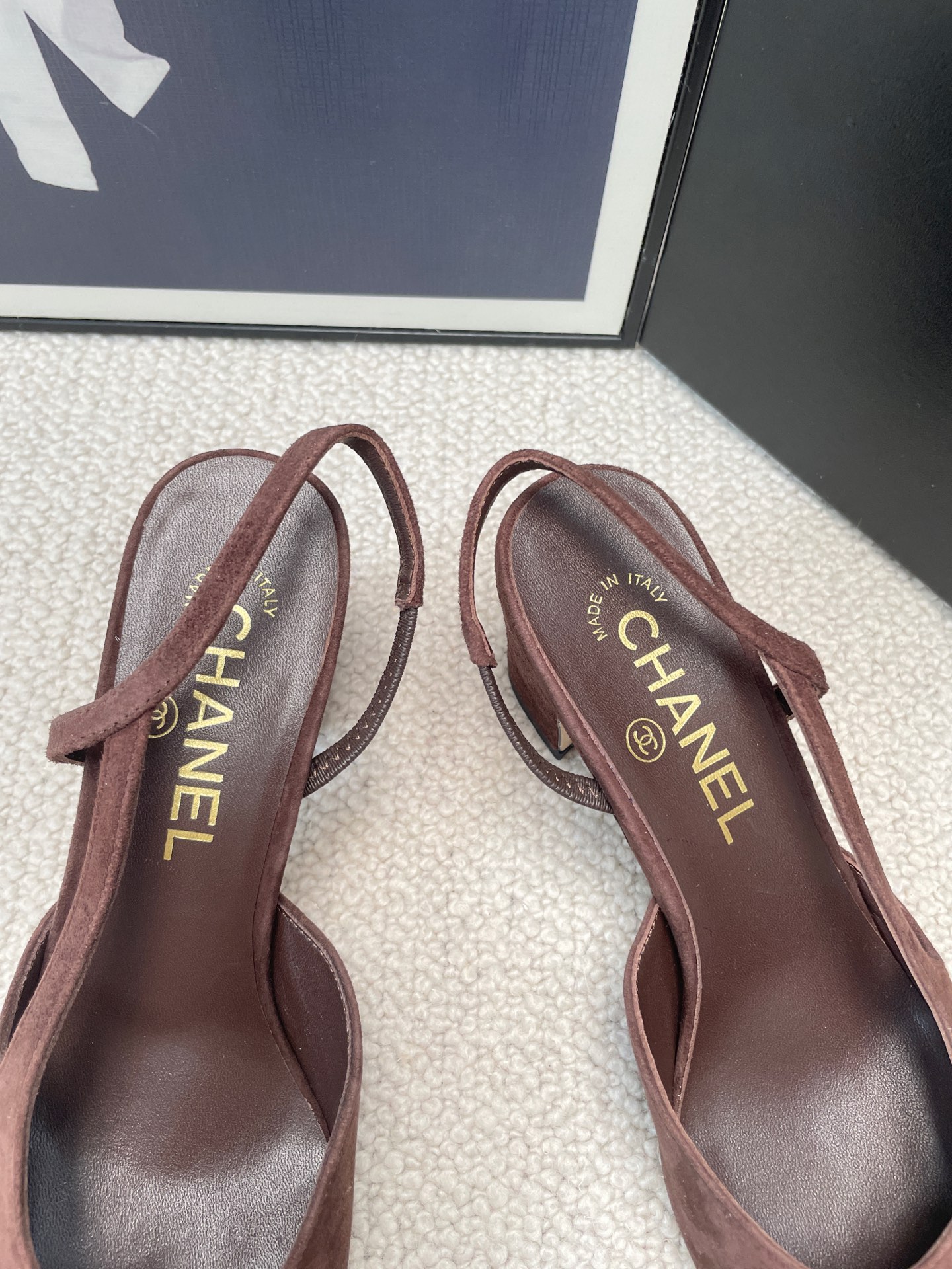 CHANEL Glue-Set Open-Back Sandals Flat / Chunky Heel