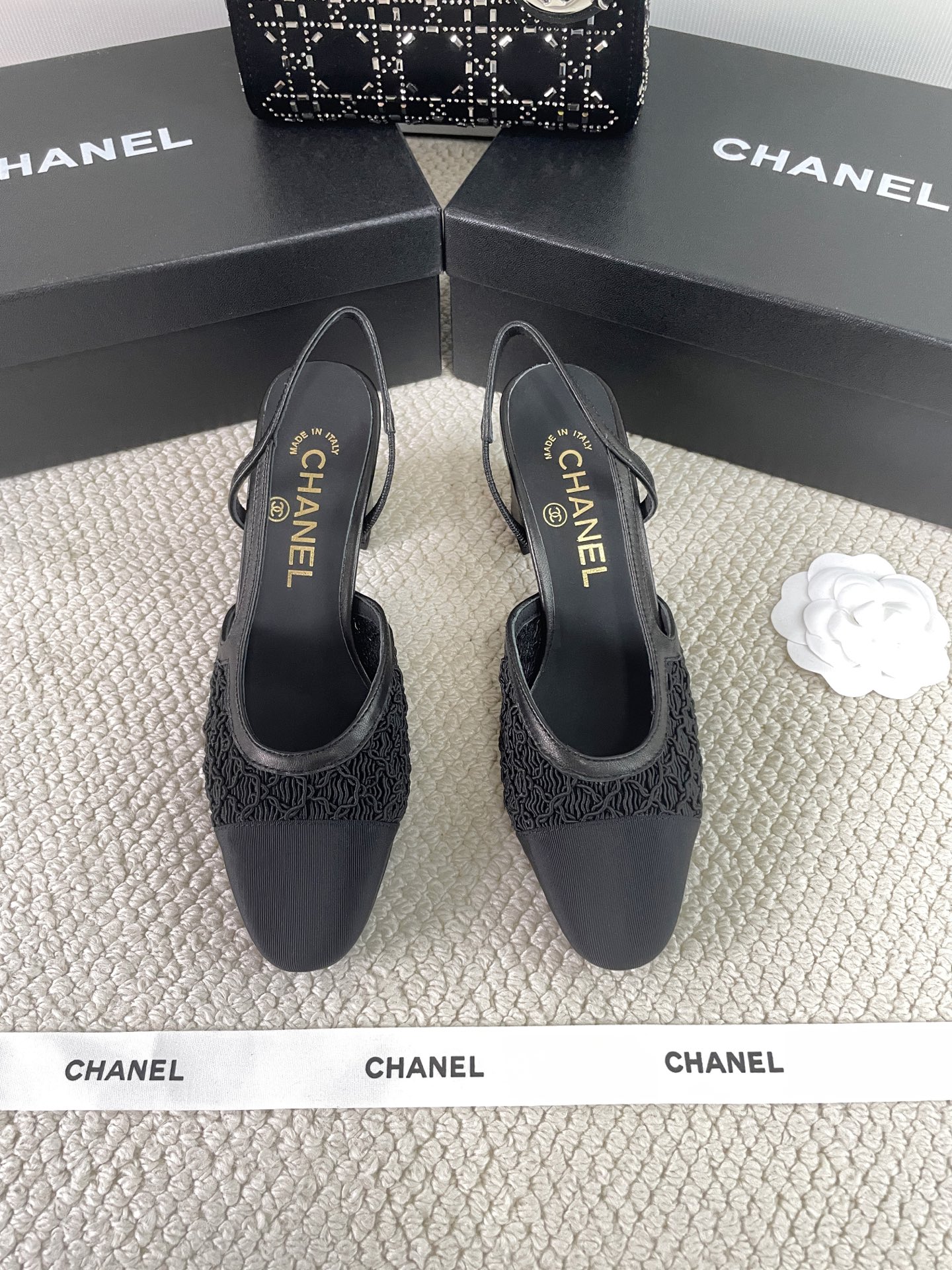 CHANEL Early Spring Woven Mary Jane Single Shoes