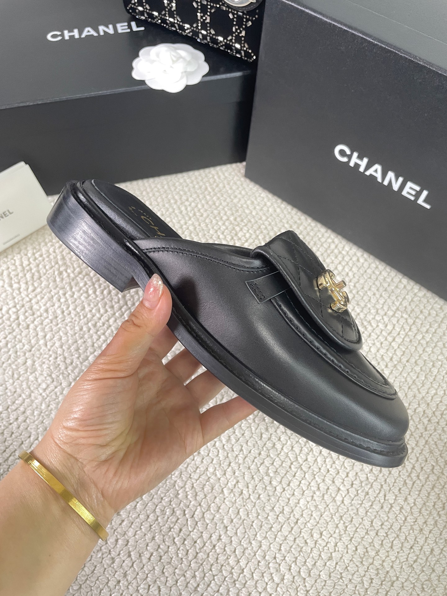 2025 CHANEL Bag Buckle Half Slip-On