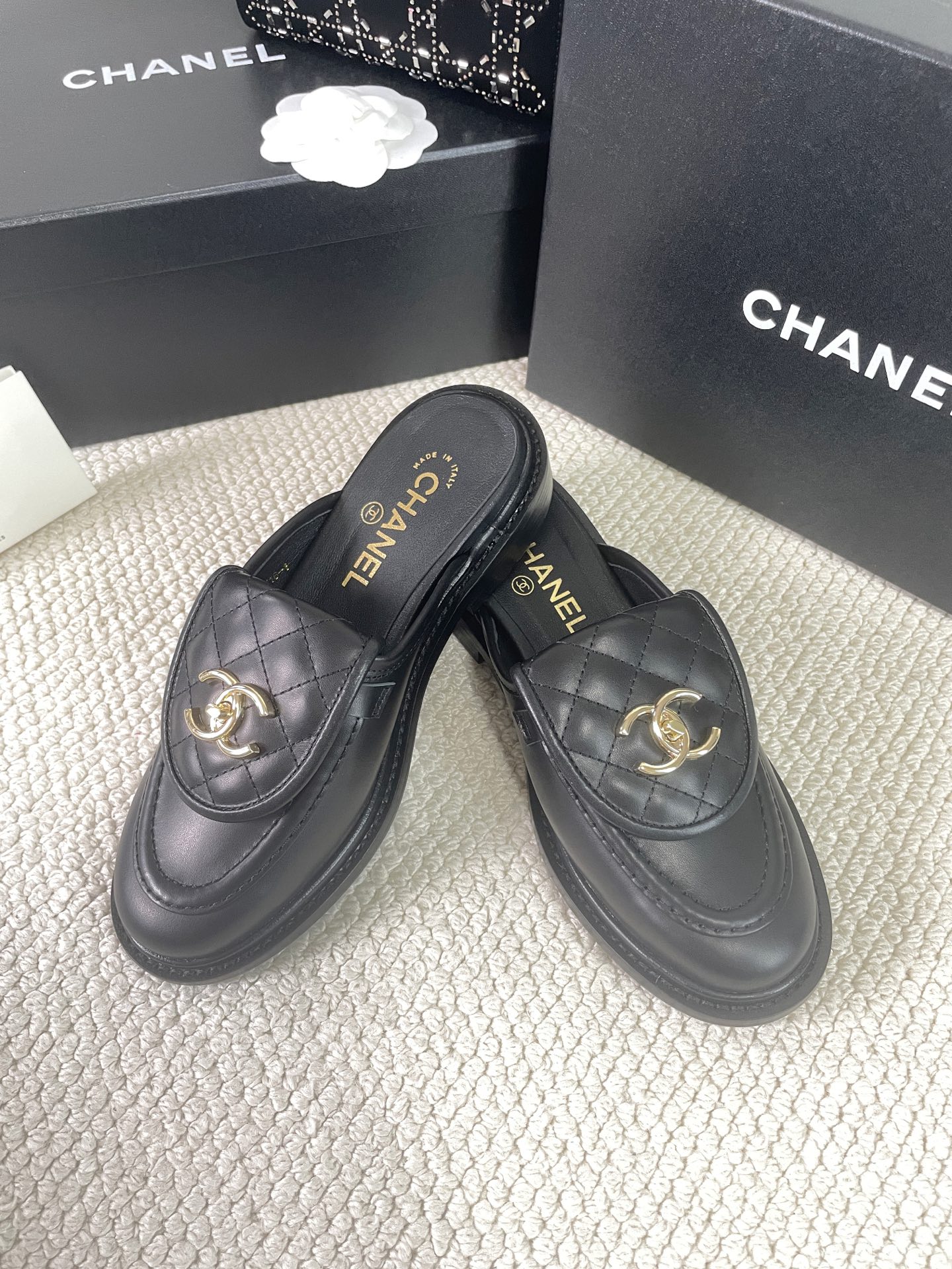 2025 CHANEL Bag Buckle Half Slip-On
